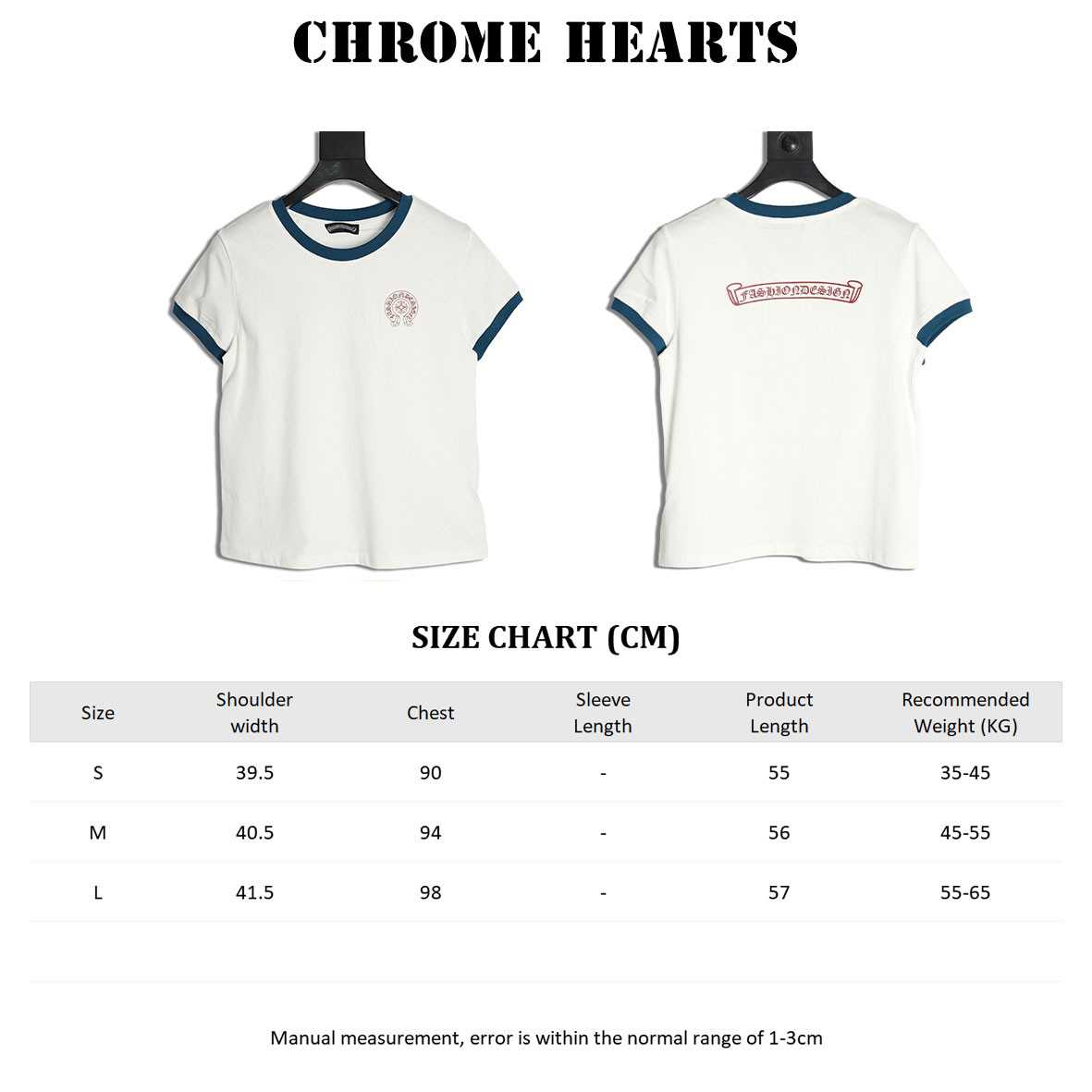 Ch*0me He**ts 25ss short-sleeved t-shirt