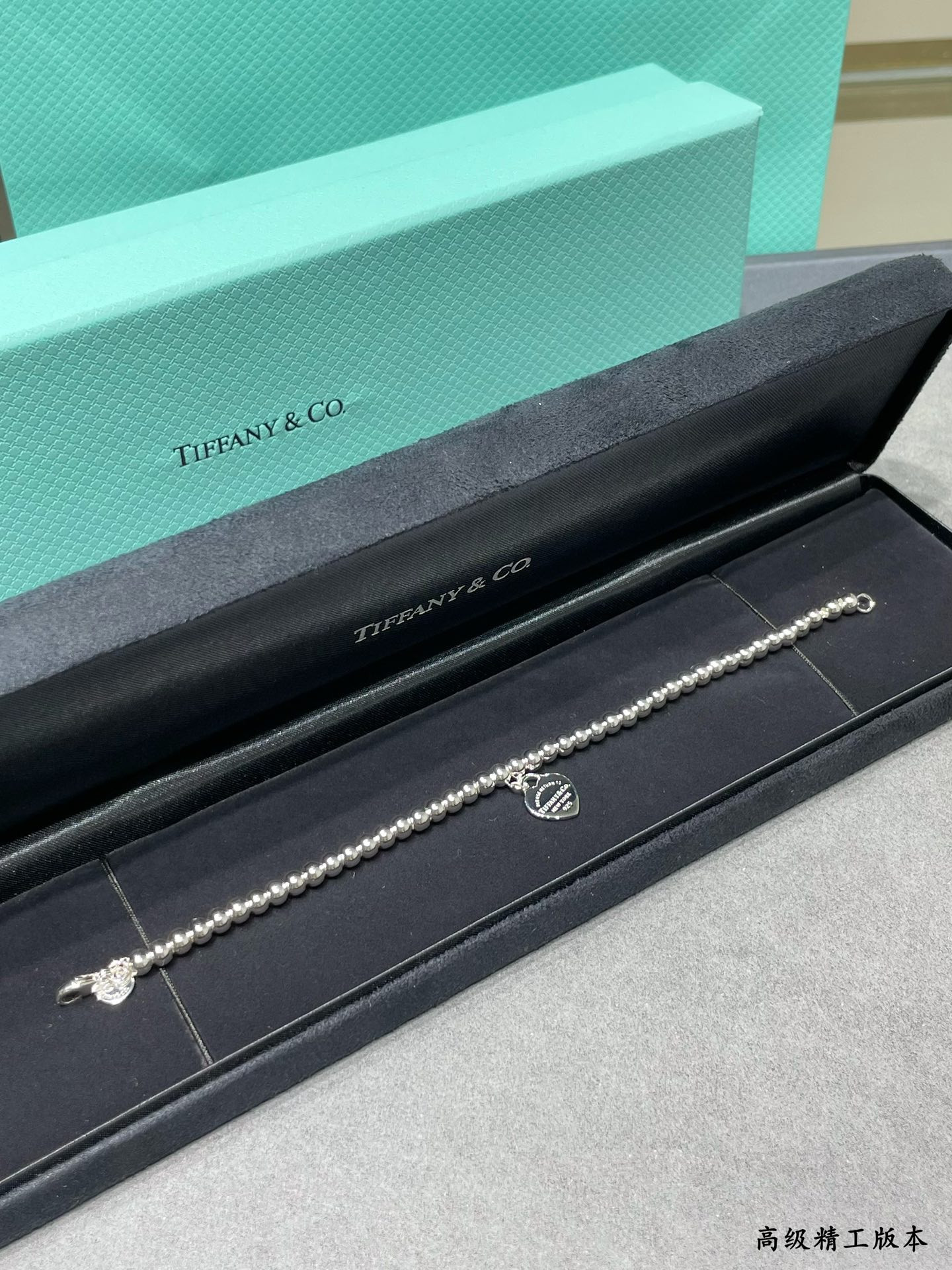 tiffany & co. beads & He**ts bracelet ag925