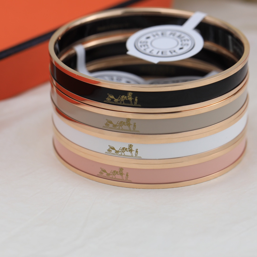 Hermes enamel Bracelet(Customized products cannot be returned or exchanged)