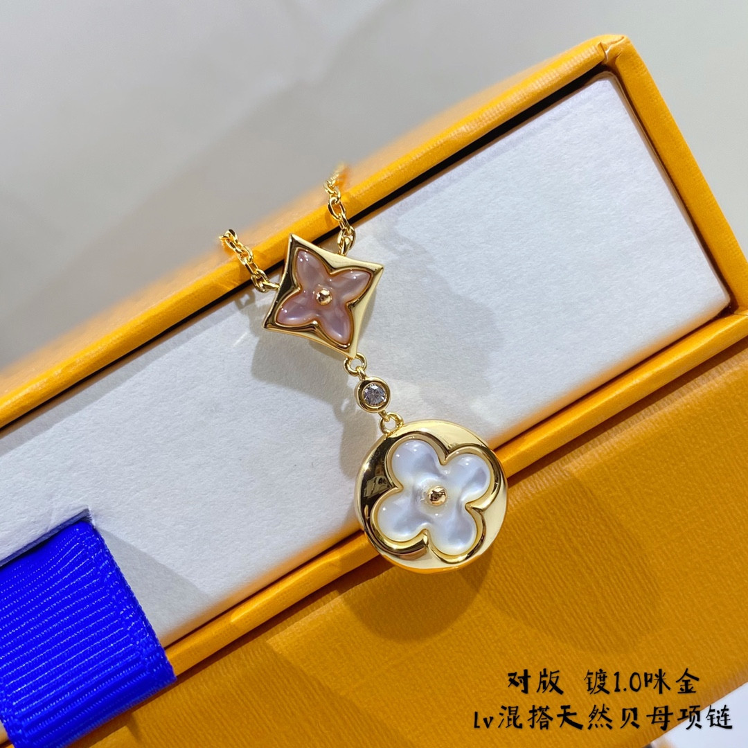 Louis Vuitton Two-Flower Mandarin Duck Necklace