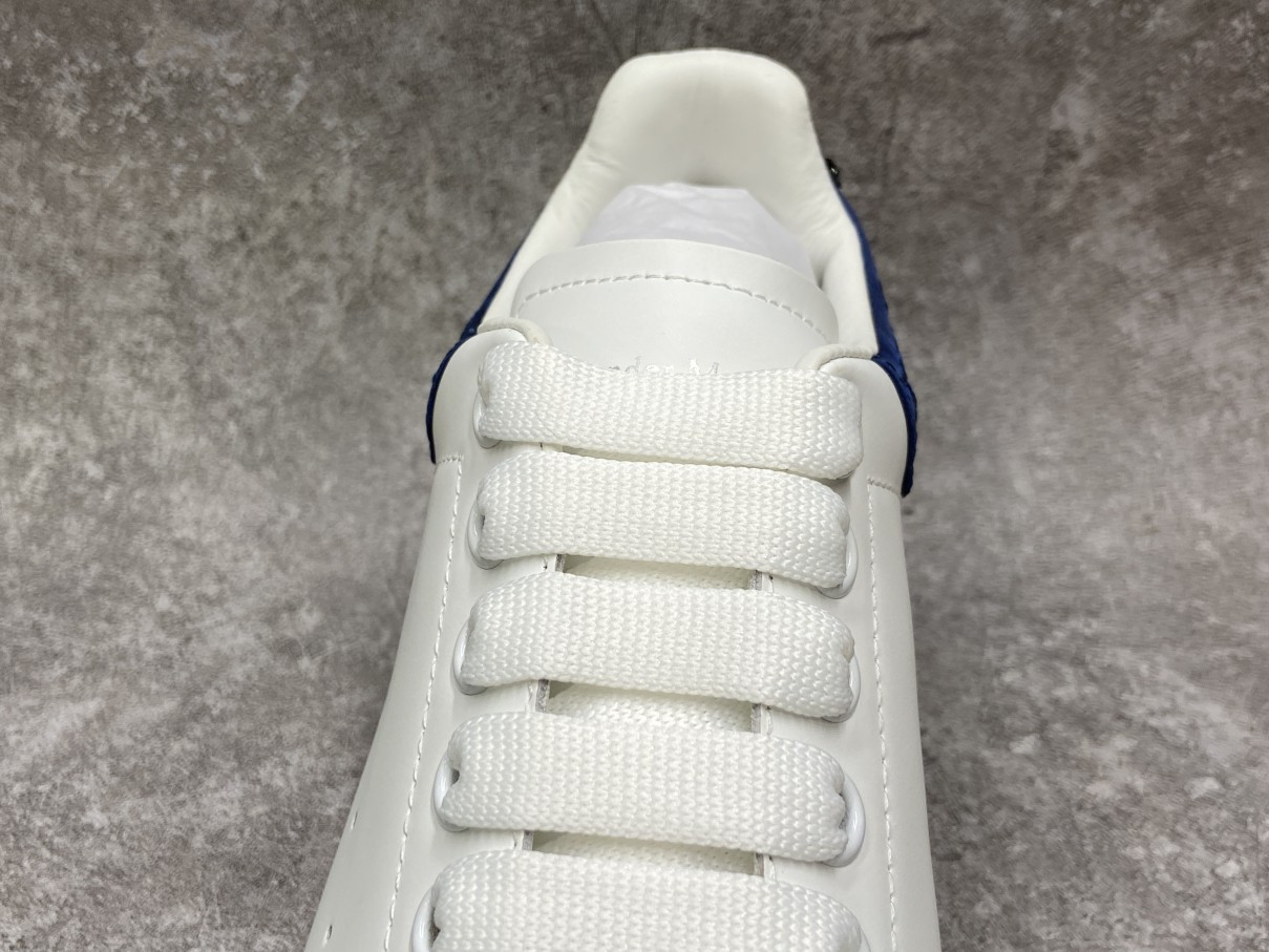 Alexander McQueen Oversized Embroidery Blue