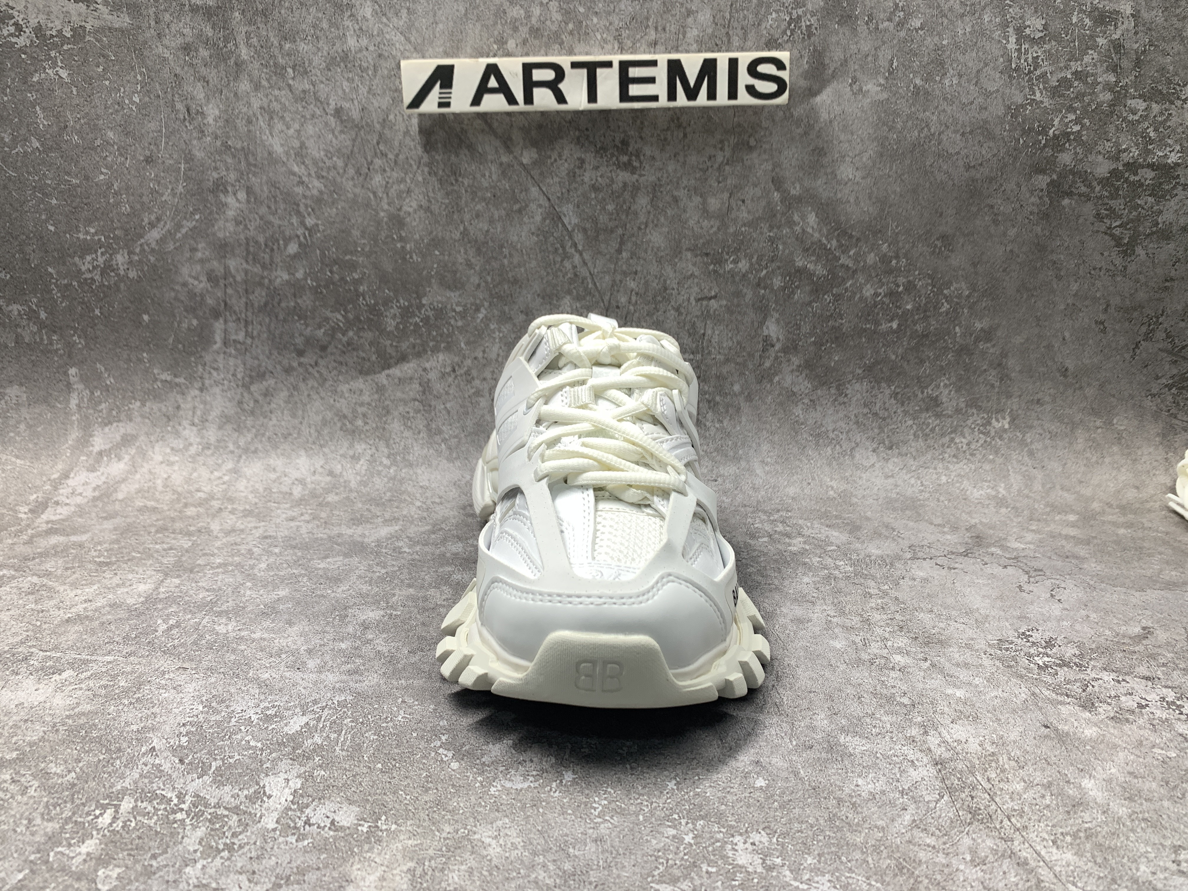 Balenciga Track Mule White