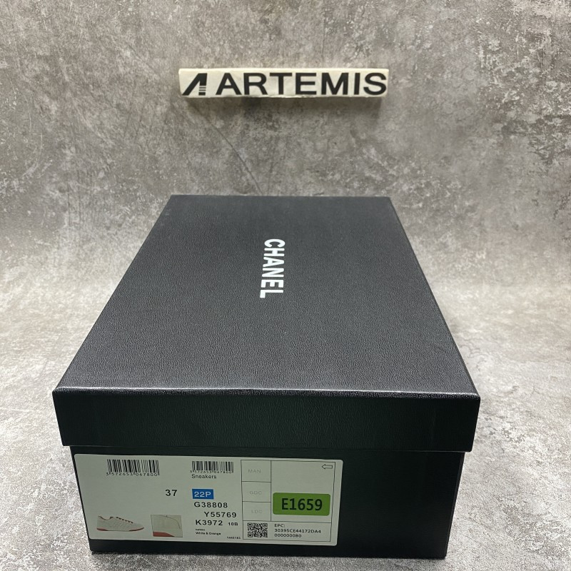 Chanel 22P Trainer White Red