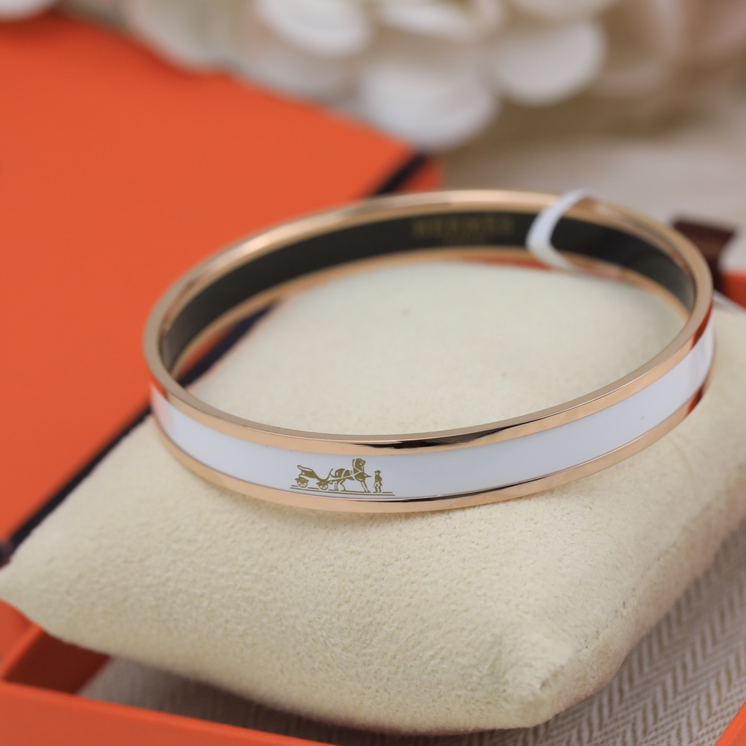 Hermes enamel Bracelet(Customized products cannot be returned or exchanged)