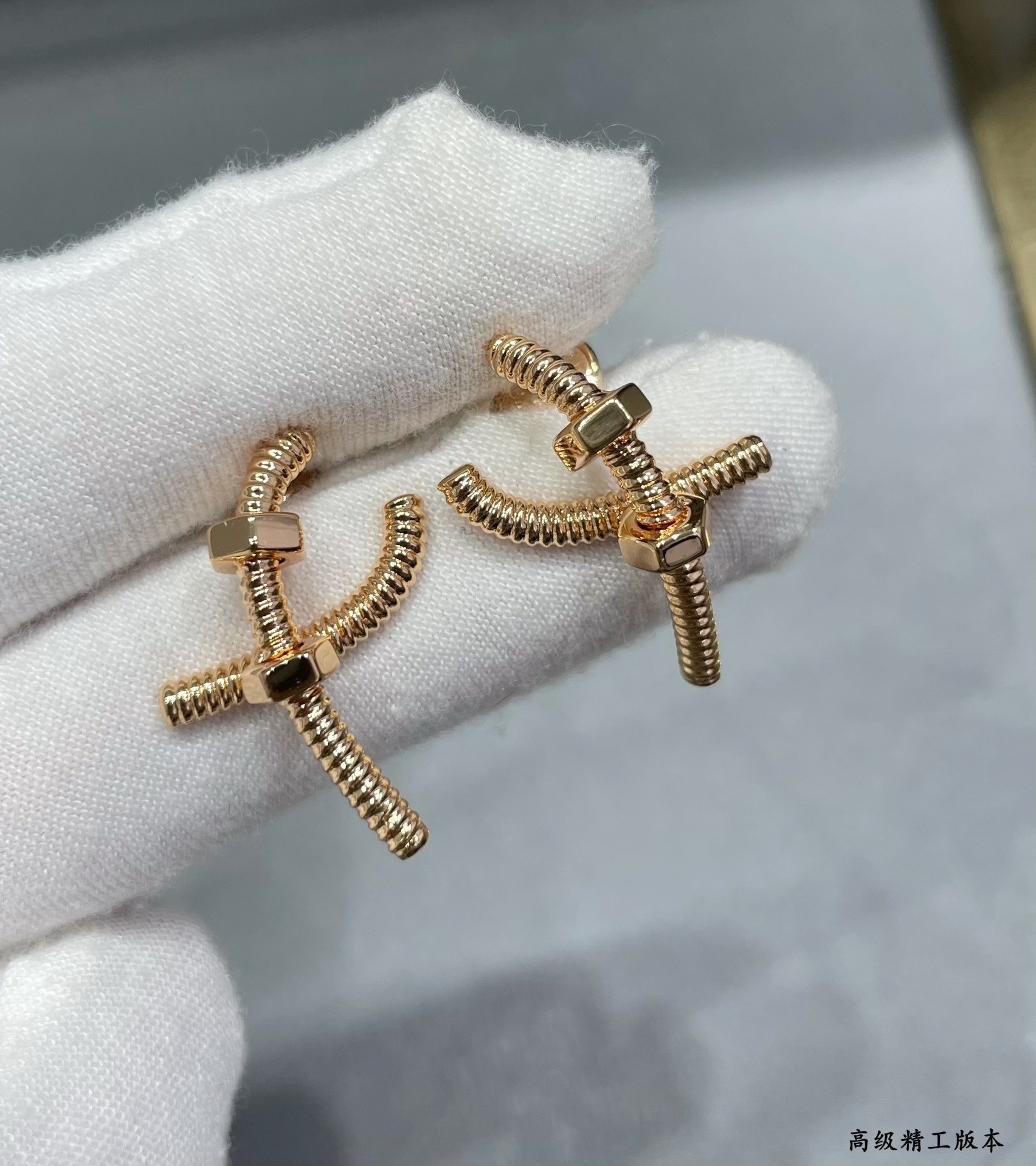 Cartier Cross Screw Earrings