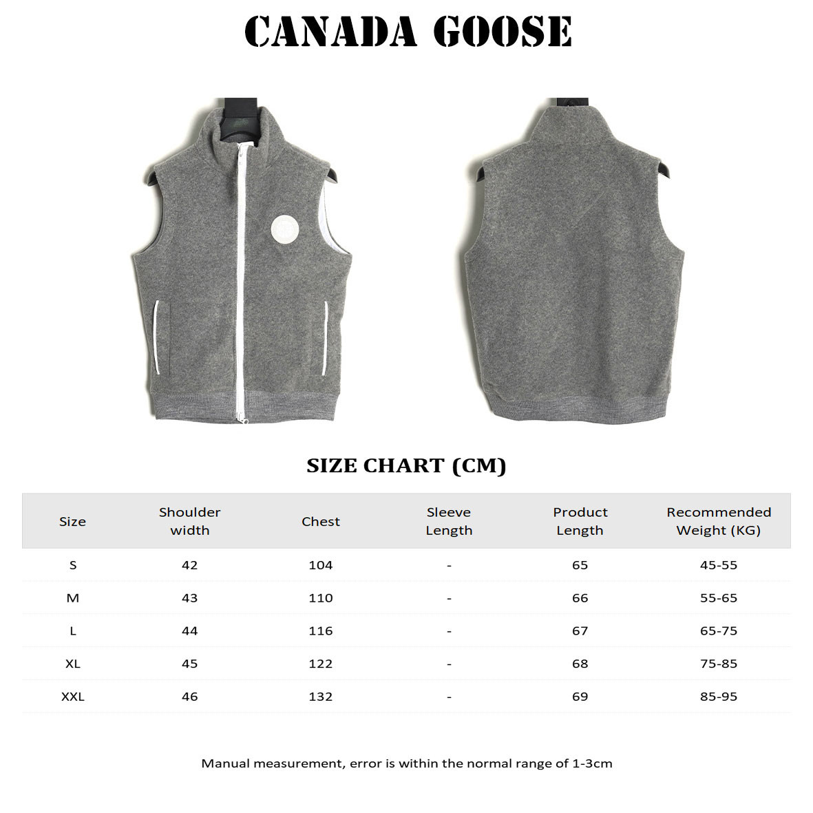 Can*a Go*e lambskin vest