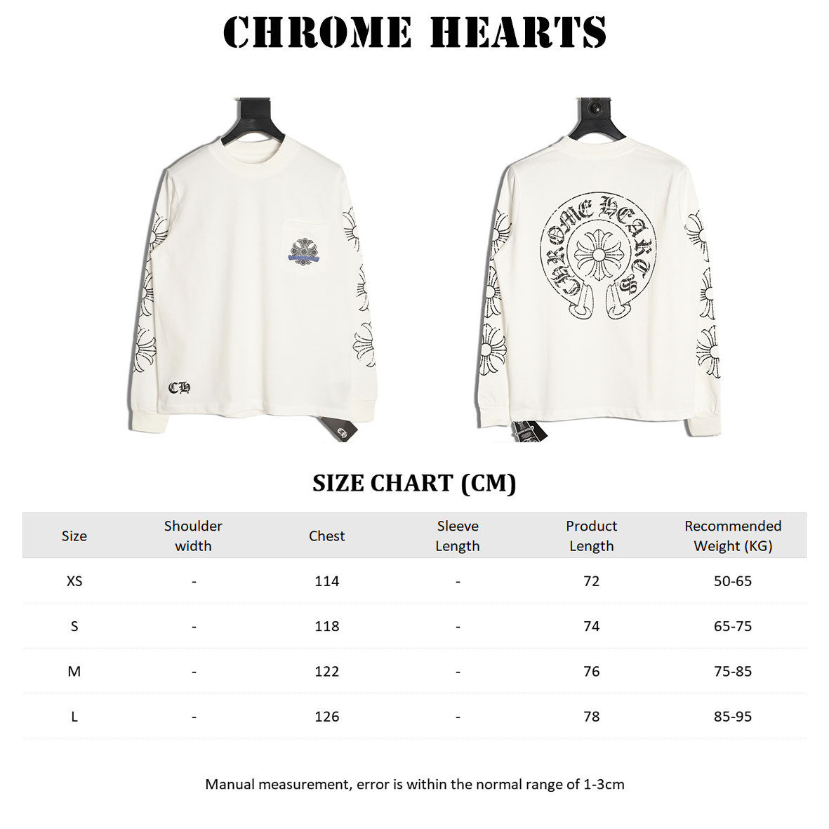 Ch*0me He**ts long-sleeved t-shirt