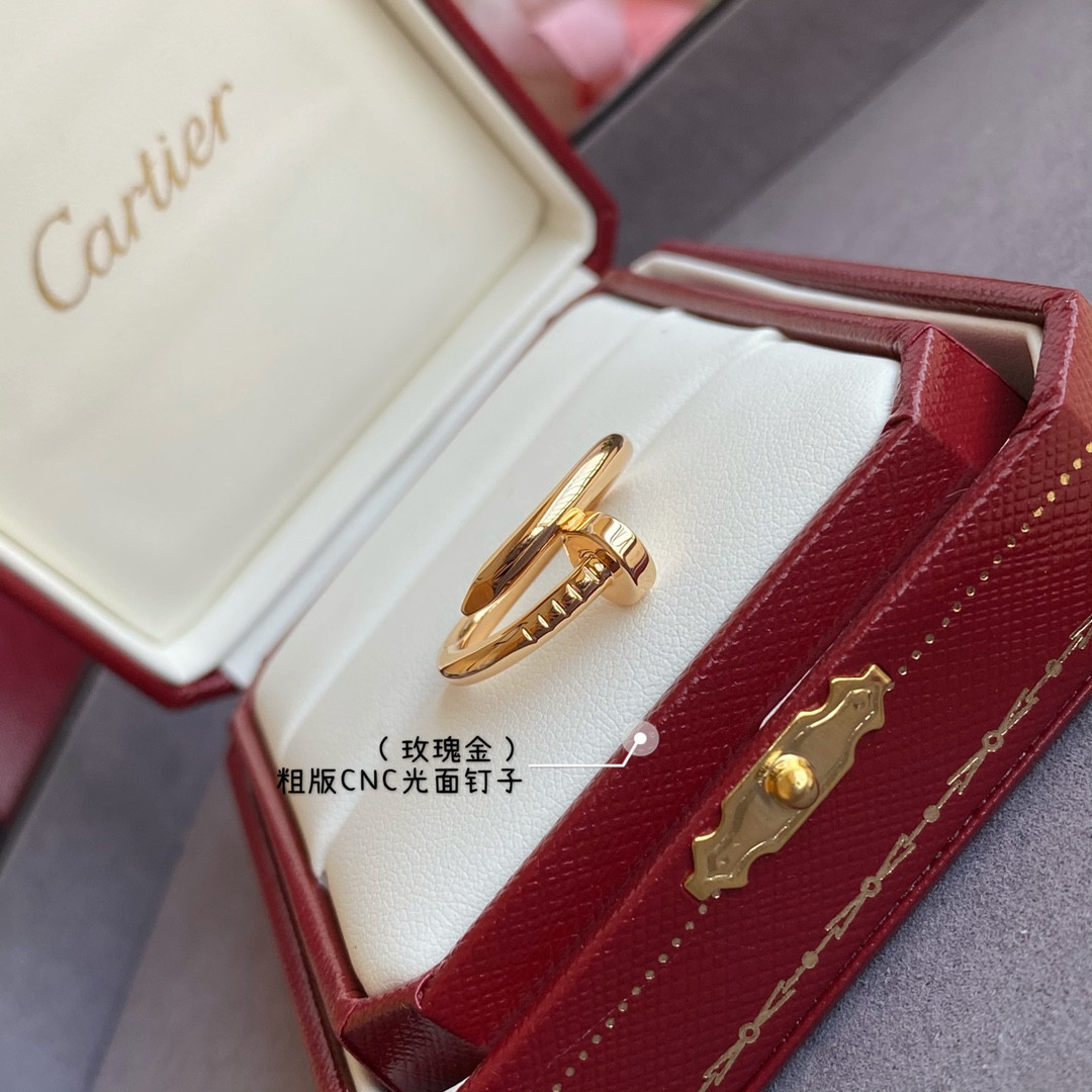 Cartier Thick version smooth nail Ring