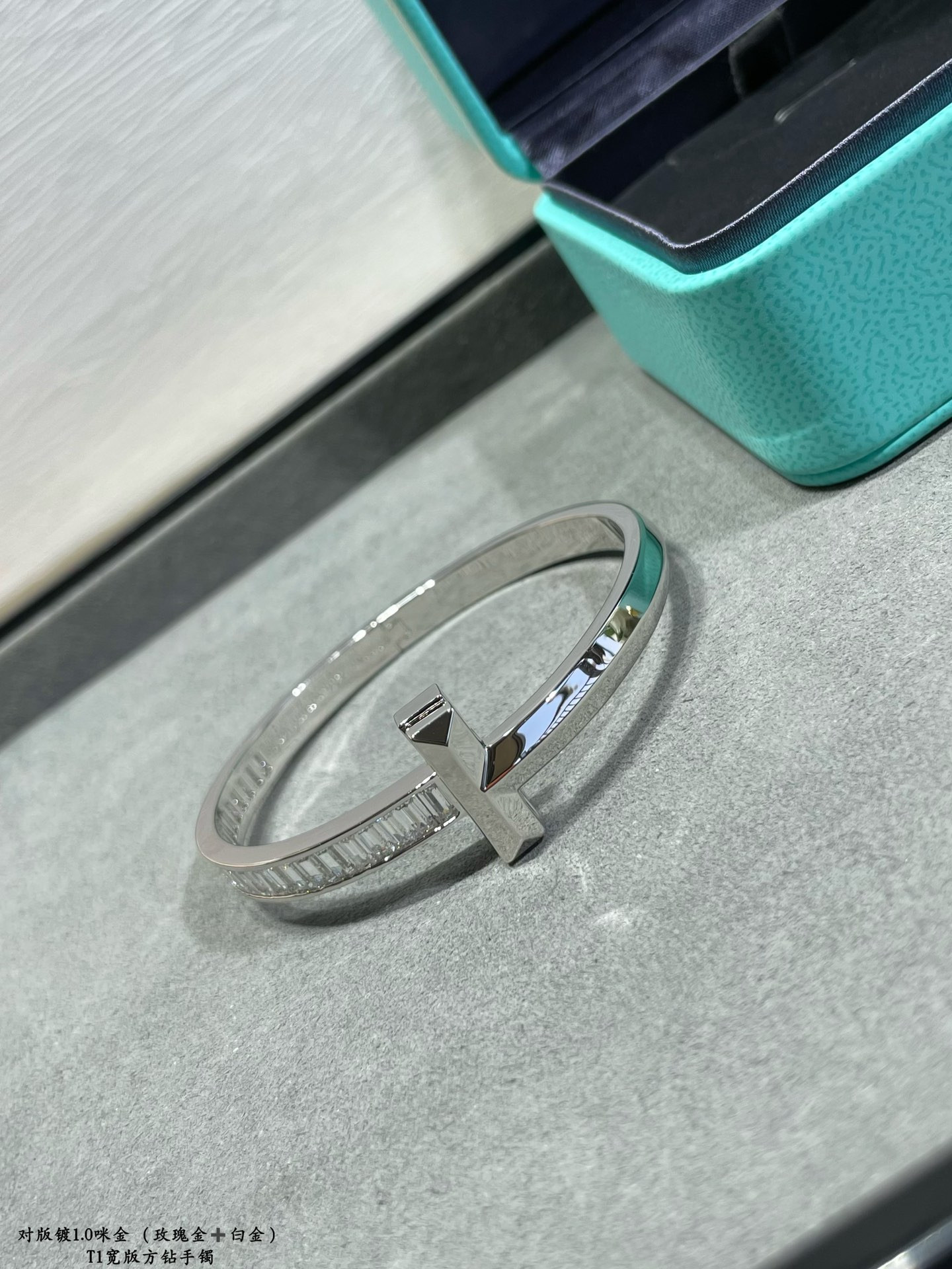 Tiffany & Co. T1 Wide Square Diamond Bracelet