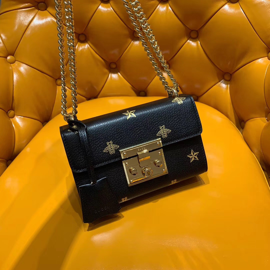 Gucci padlock shoulder bag 20cm