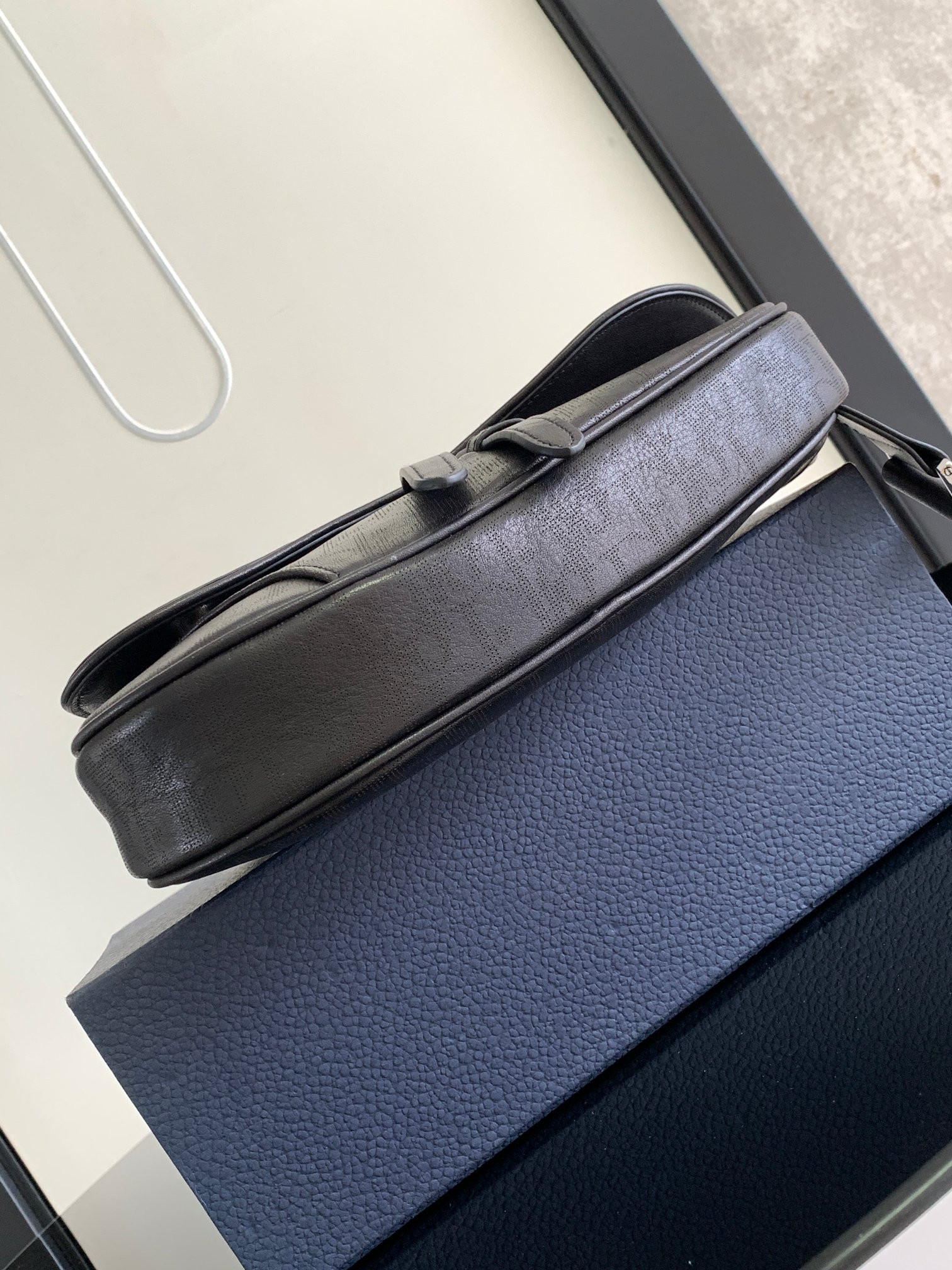 Christian Dior DIOR HOMME Bags Leather Black 26 x 19 x 4.5 cm