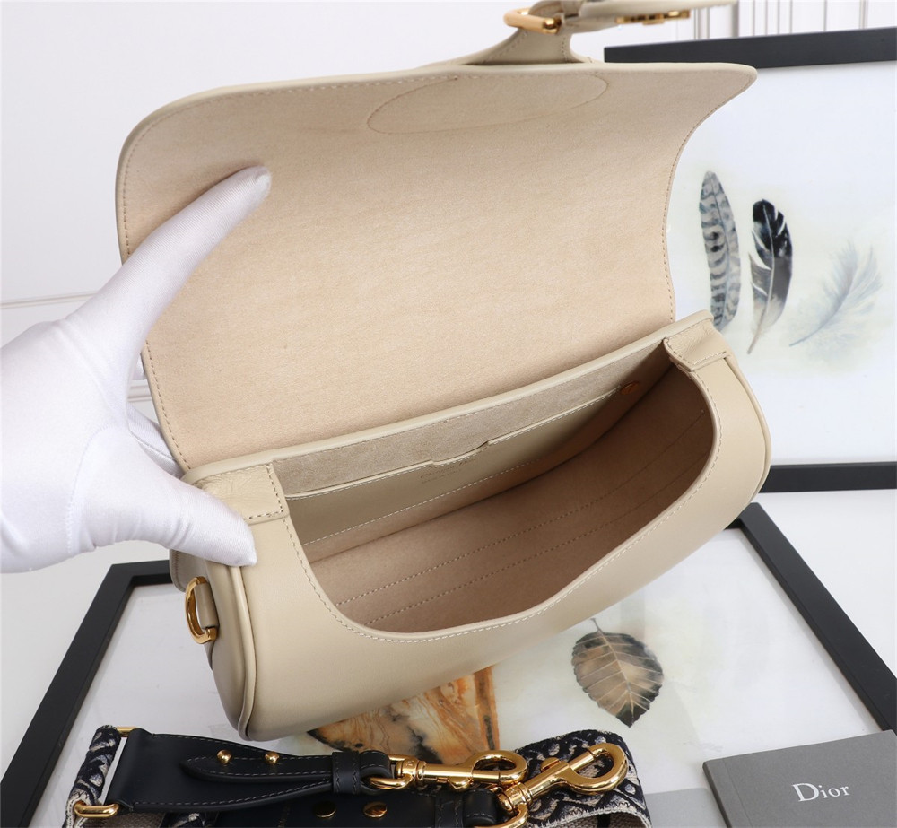 MEDIUM DIOR BOBBY BAG Beige Box Calfskin