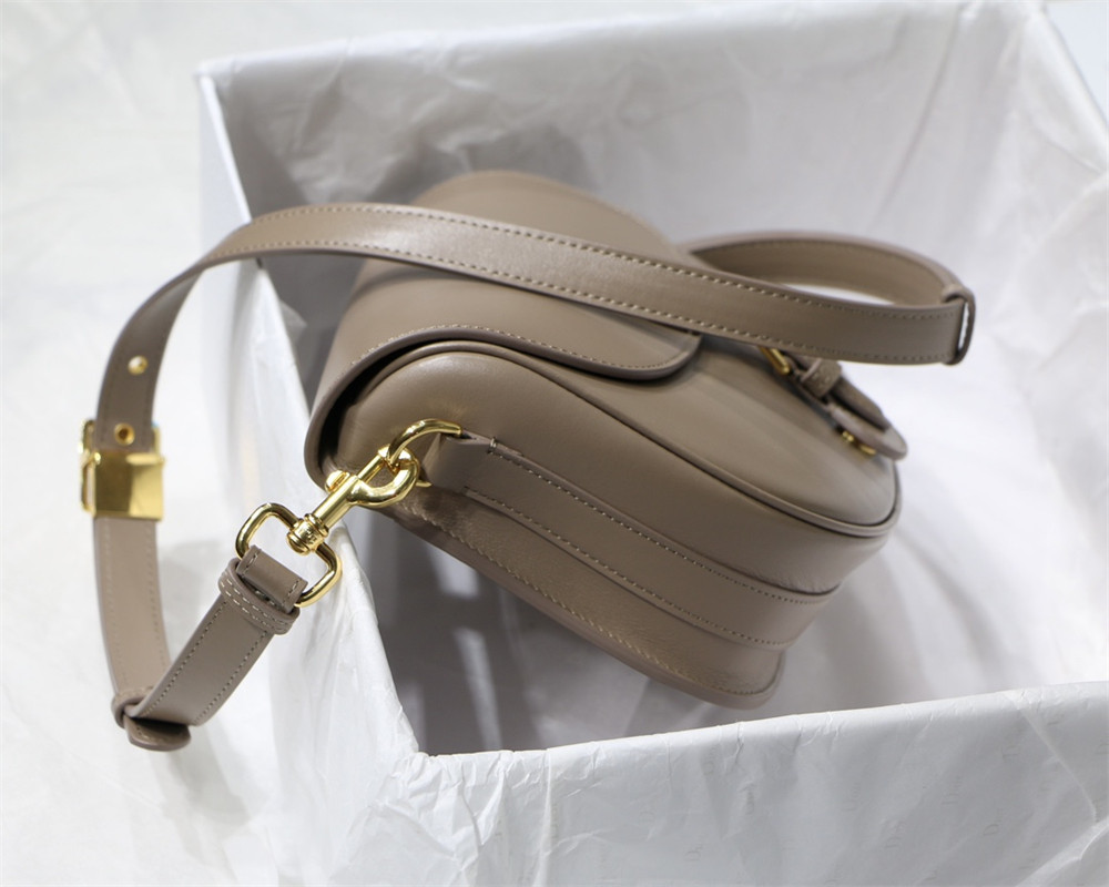 MEDIUM DIOR BOBBY BAG brown Box Calfskin