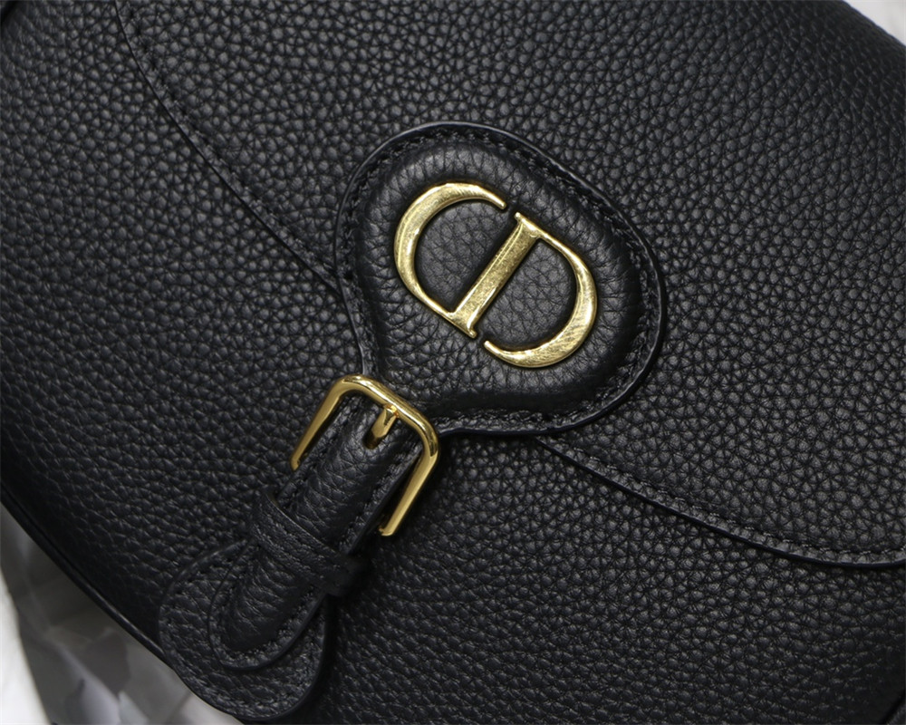 MEDIUM DIOR BOBBY BAG Black Grained Calfskin