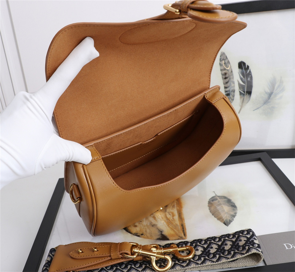 LARGE DIOR BOBBY BAG Caramel Box Calfskin