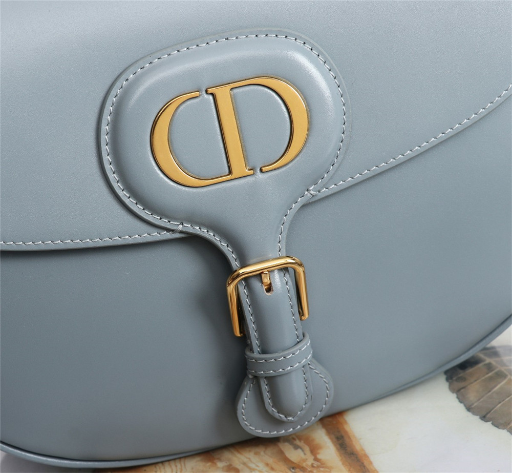 LARGE DIOR BOBBY BAG Light Blue Box Calfskin
