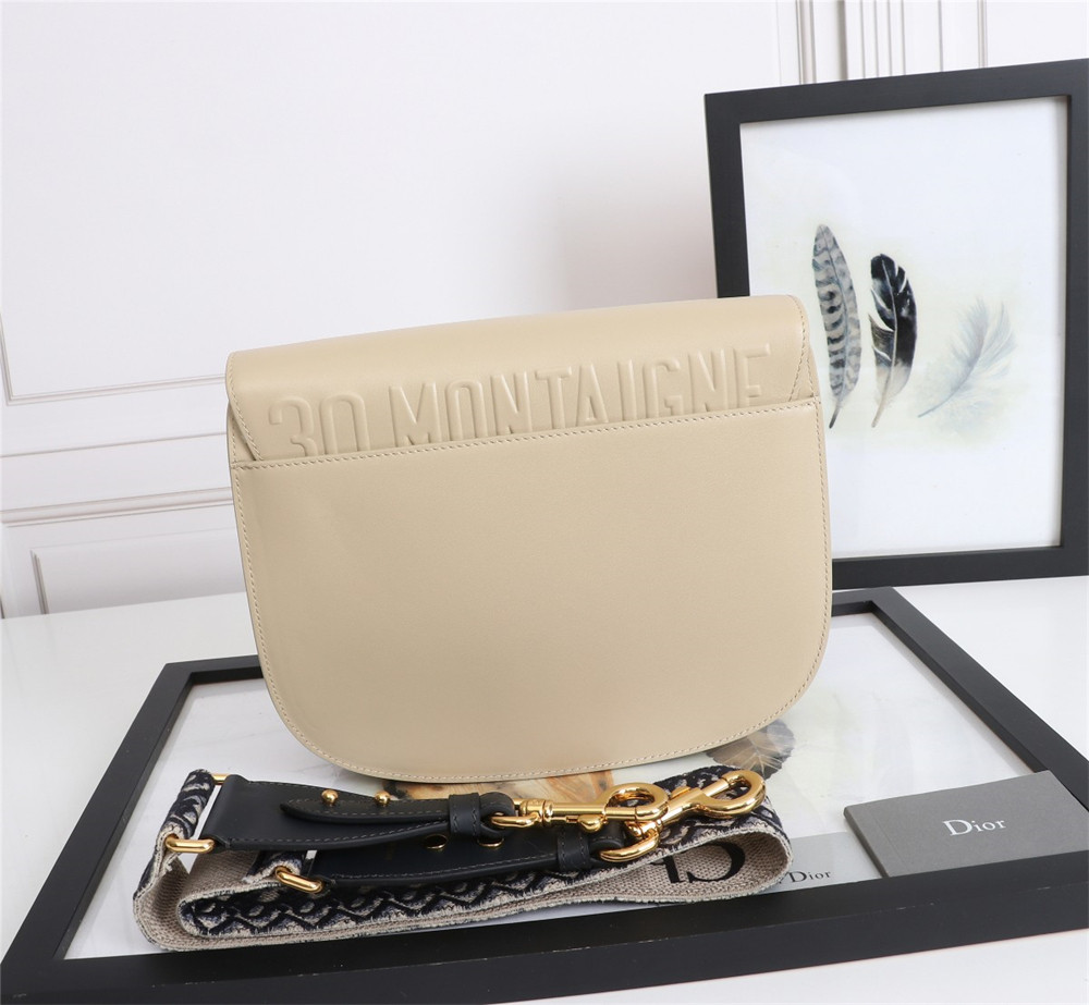 LARGE DIOR BOBBY BAG Beige Box Calfskin