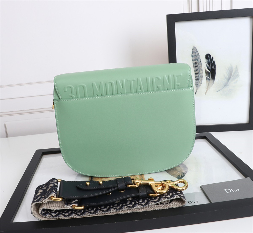 LARGE DIOR BOBBY BAG Green Box Calfskin
