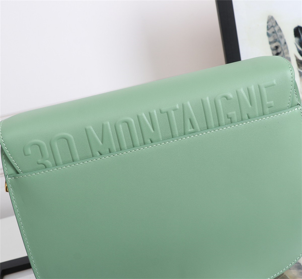 LARGE DIOR BOBBY BAG Green Box Calfskin