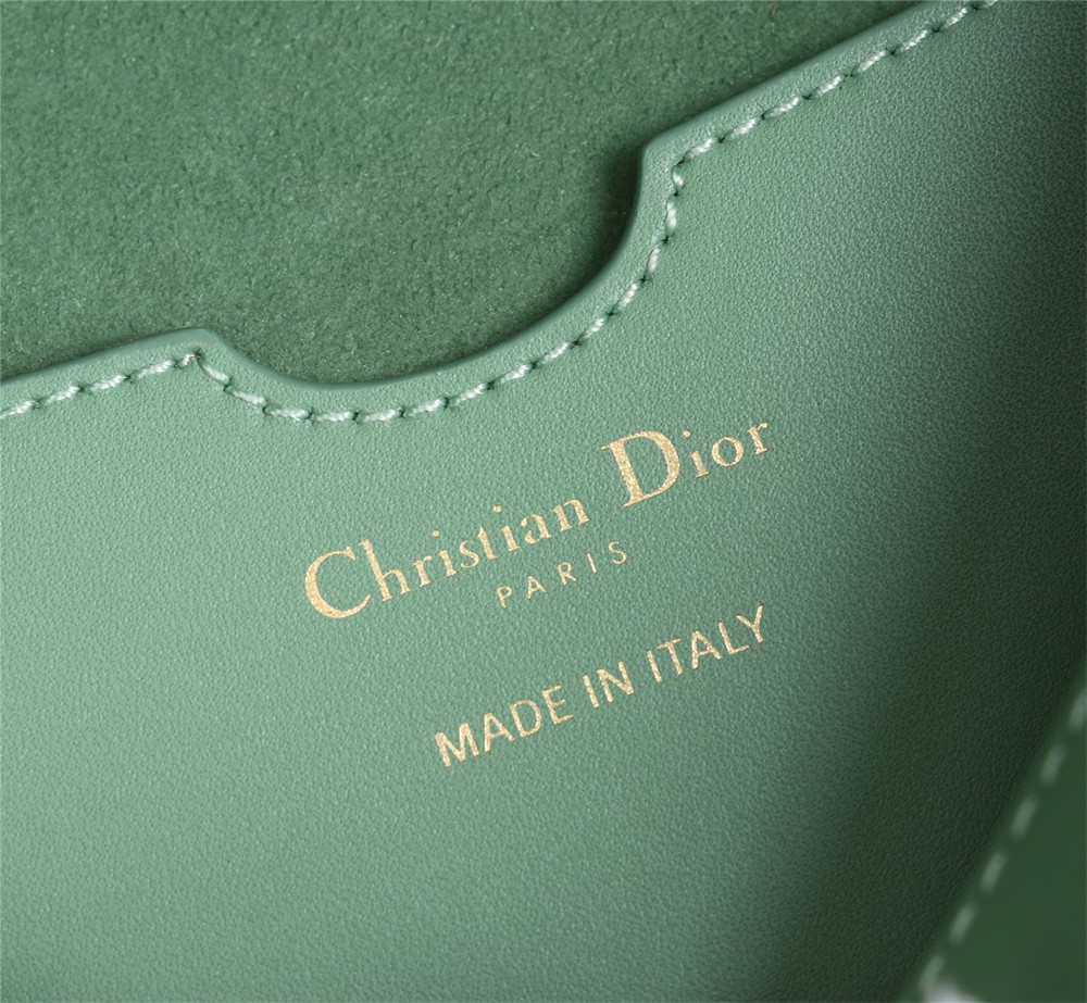 LARGE DIOR BOBBY BAG Green Box Calfskin