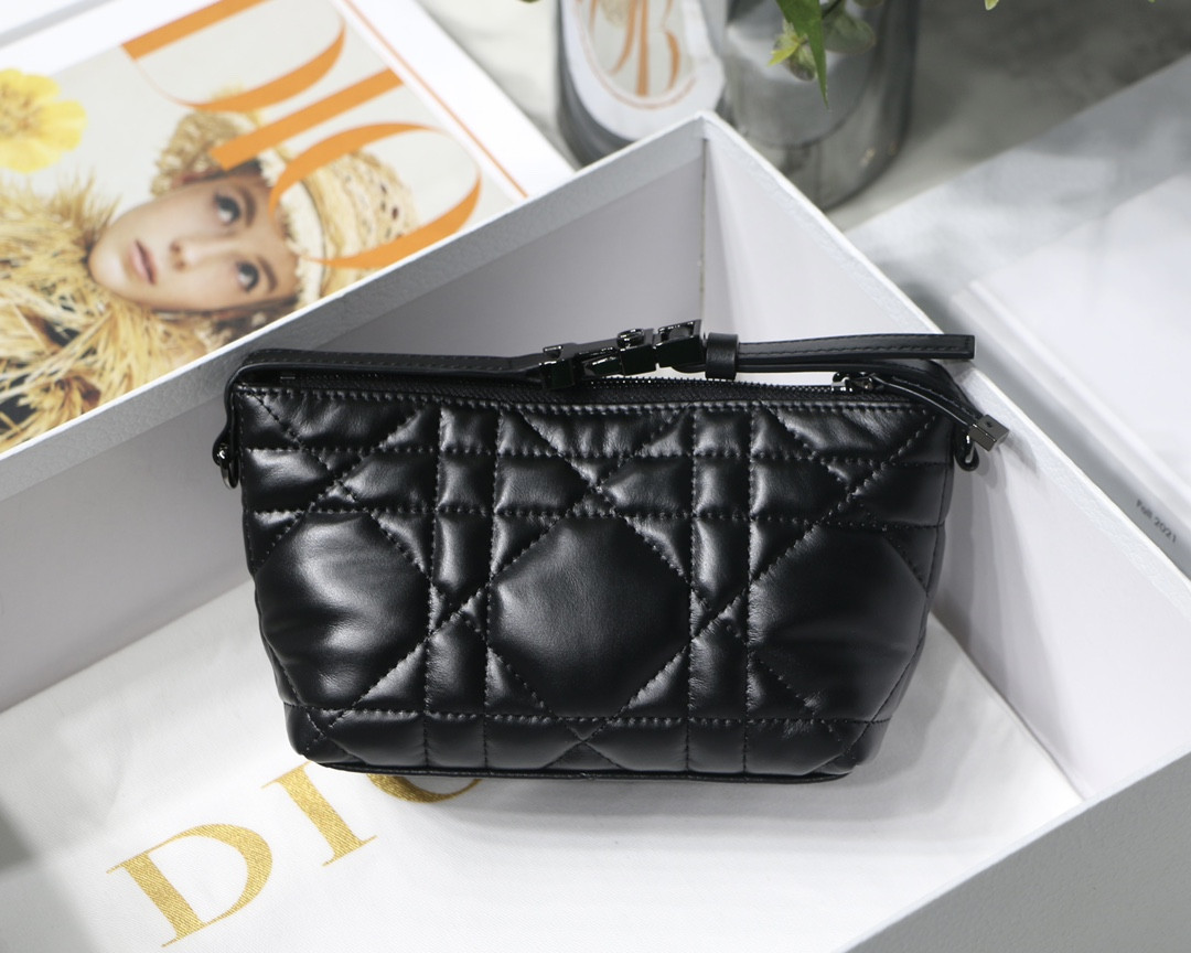 DIOR TRAVEL NOMAD POUCH BLACK