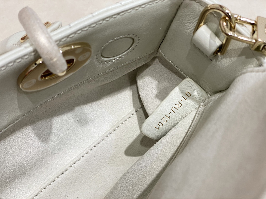 DIOR SMALL LADY D-JOY BAG Latte