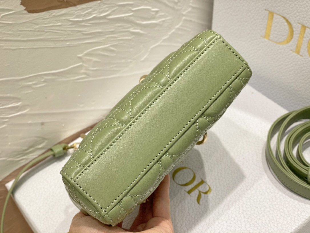 DIOR MINI LADY D-JOY BAG GREEN