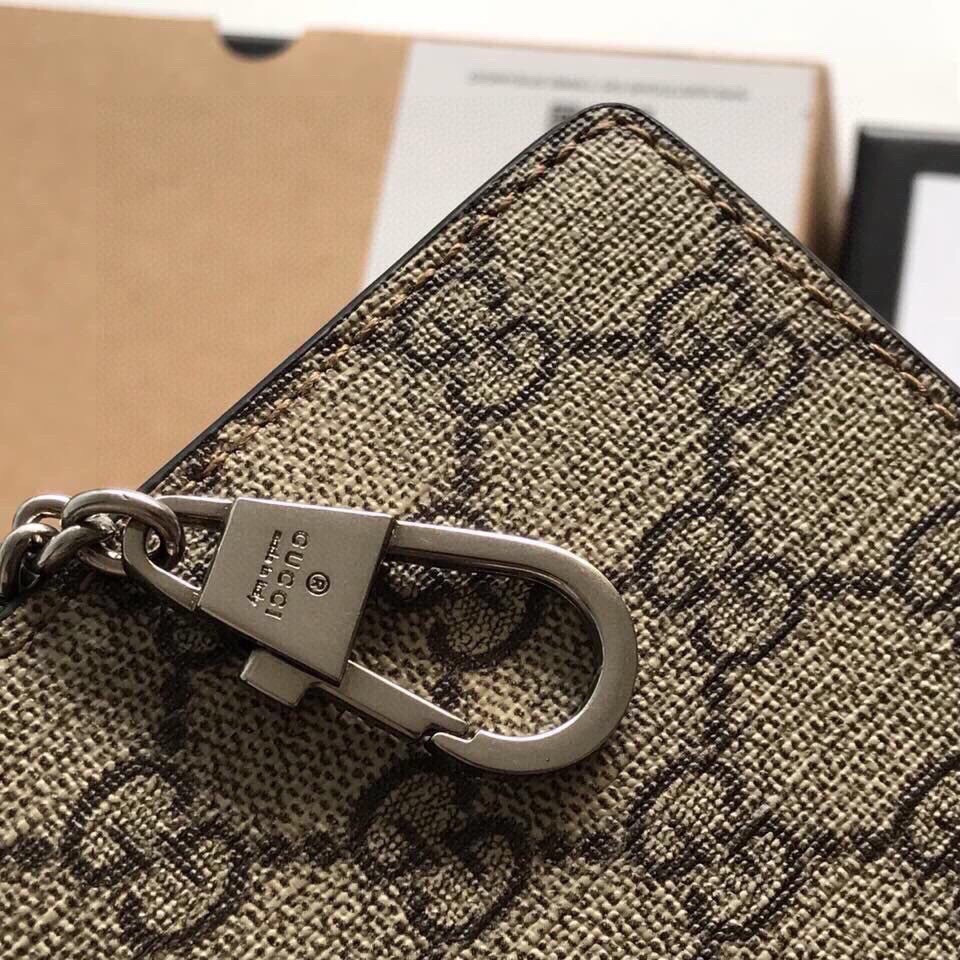 GUCCI DIONYSUS GG SUPREME SUPER MINI BAG 6.5"Wx3.9"Hx1.6"D