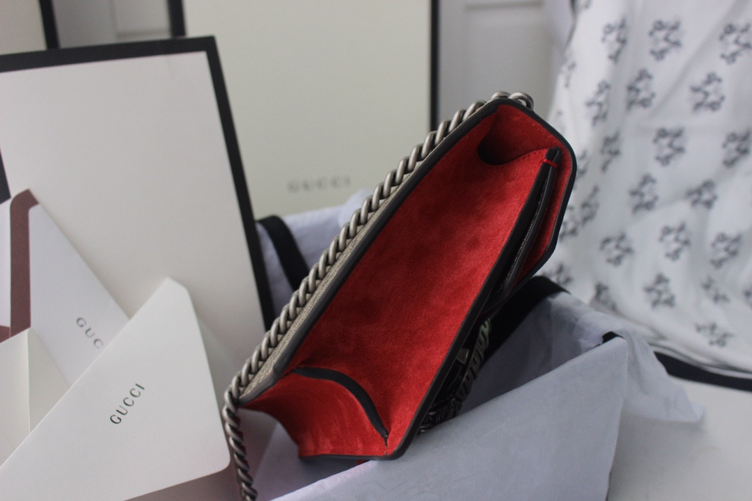 GUCCI DIONYSUS GG SUPREME MINI BAG 8"Wx5"Hx2.3"D