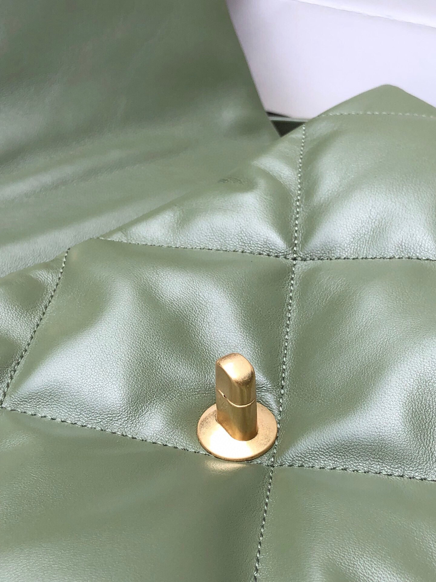 CHANEL 19 LARGE HANDBAG Shiny Leather, Gold-Tone, Silver-Tone & Ruthenium-Finish Metal Dark Green 7.8 × 11.7 × 3.9 in