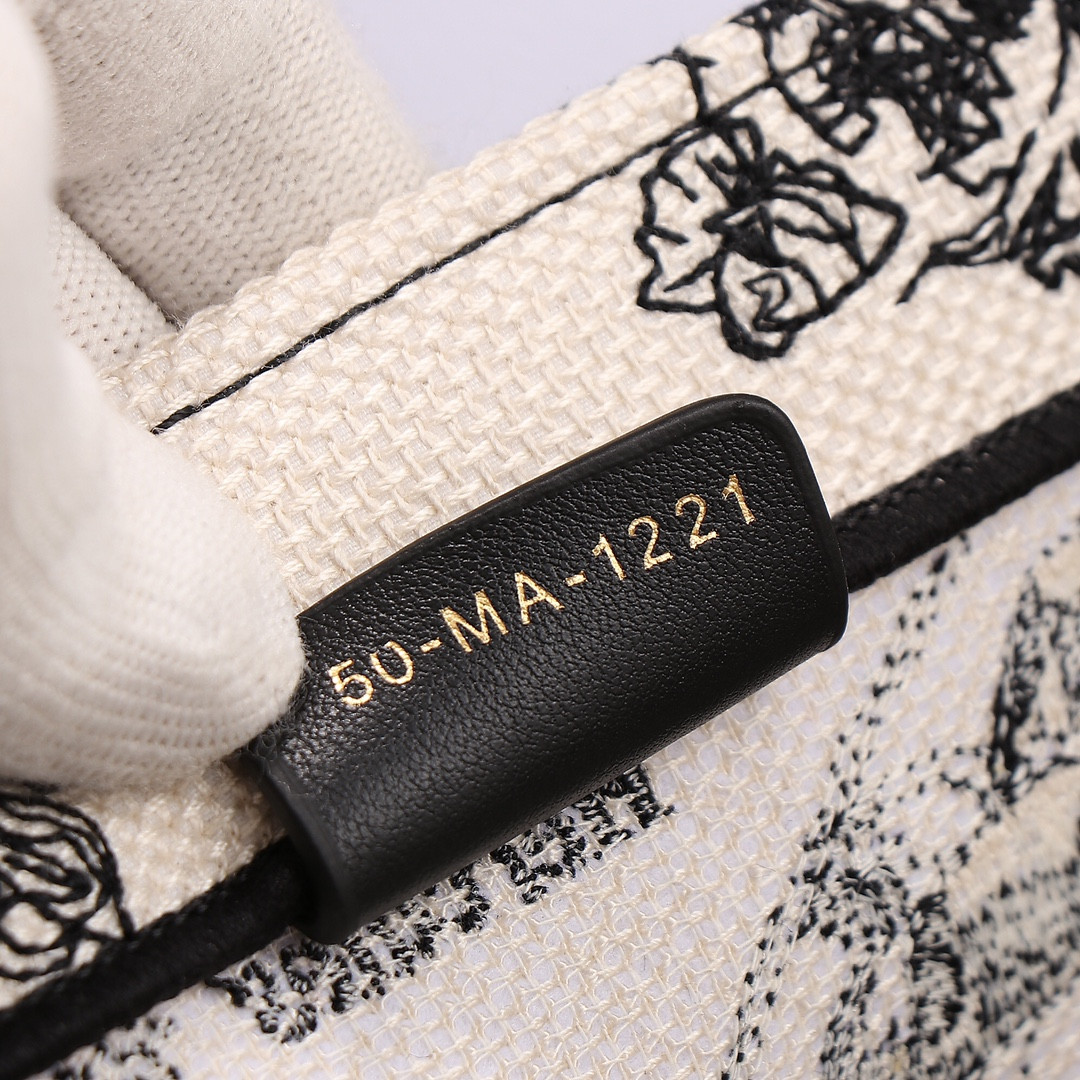 Medium Dior Book Tote De Jouy Zodiac 14 x 11 x 6.5 inches