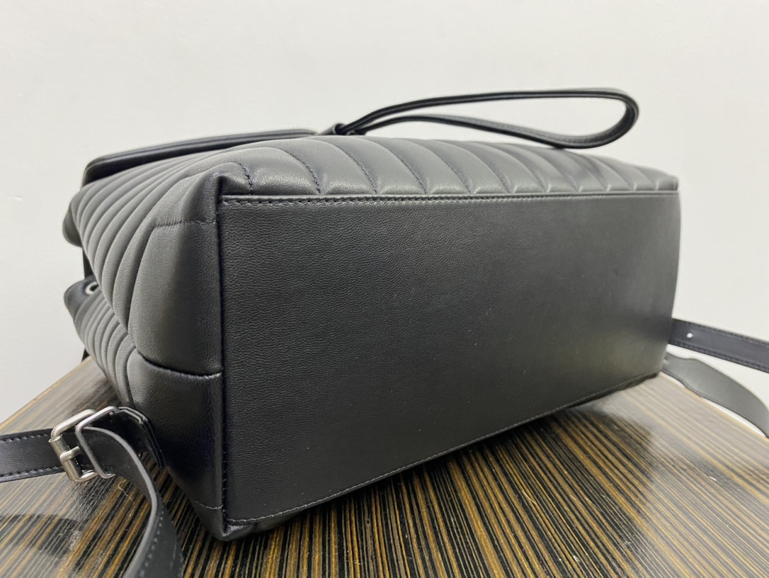 YSL LOULOU BACKPACK BLACK 33x26x13cm