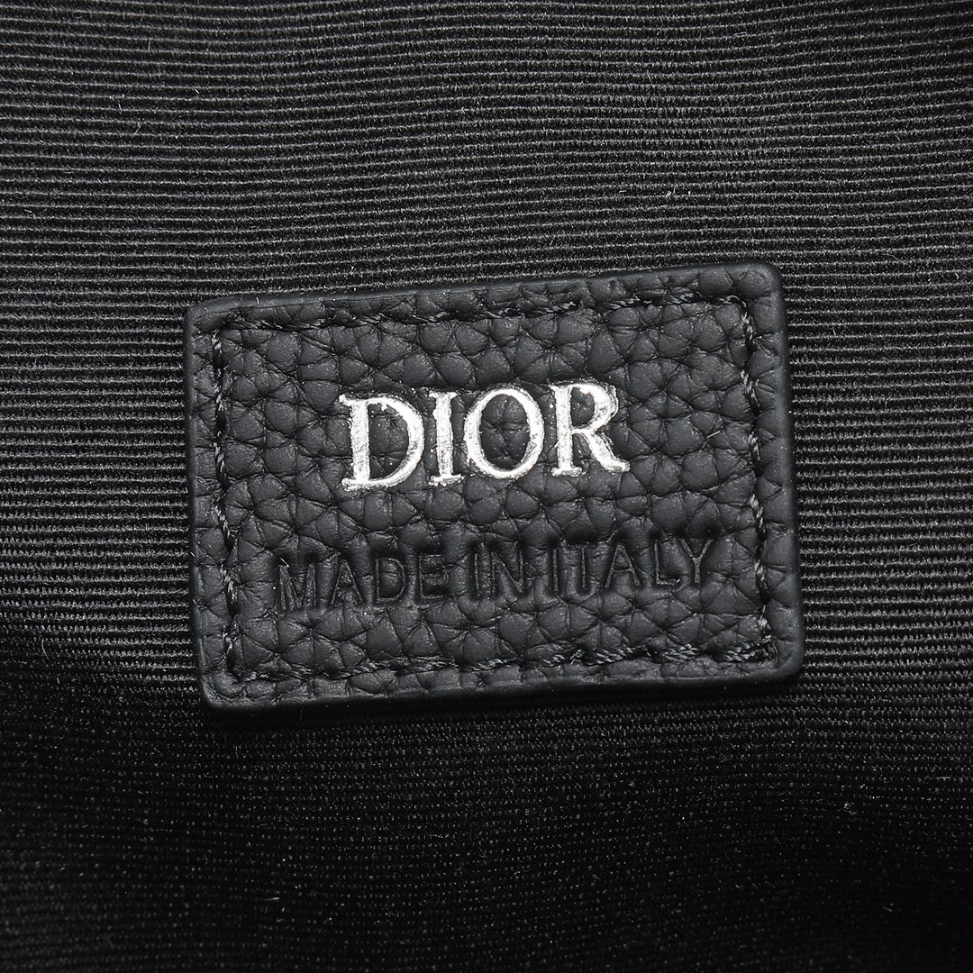 DIOR Safari Bag with Strap  Beige and Black Dior Oblique Jacquard 8.5 x 6 x 2.5 inches