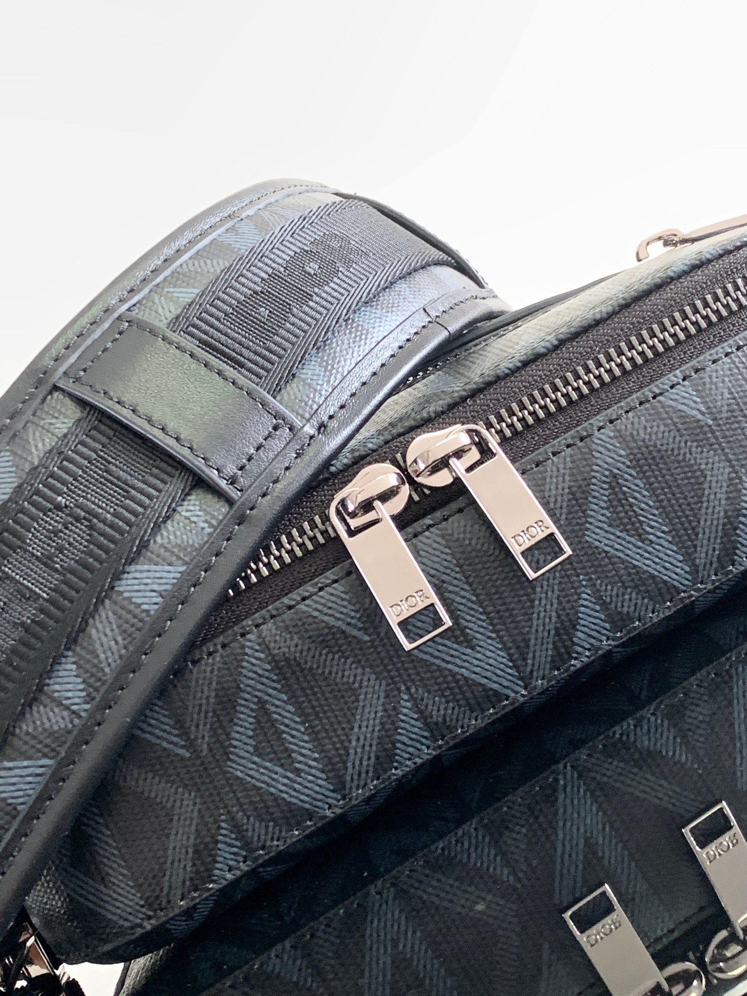 DIOR Safari Bag with Strap Navy 8.5 x 6 x 2.5 inches