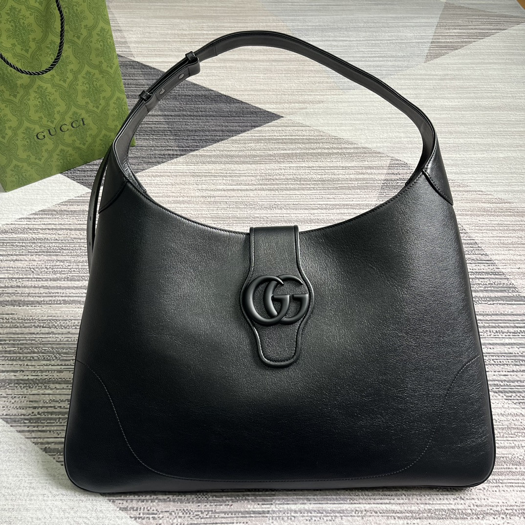 GUCCI APHRODITE LARGE SHOULDER BAG BLACK 18"W x 11.8"H x 0.8"D