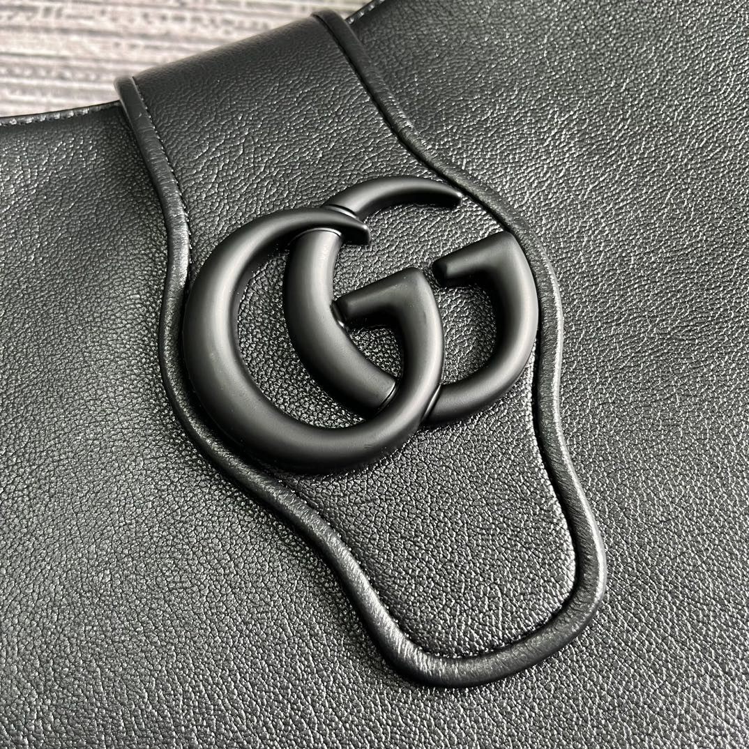 GUCCI APHRODITE LARGE SHOULDER BAG BLACK 18"W x 11.8"H x 0.8"D