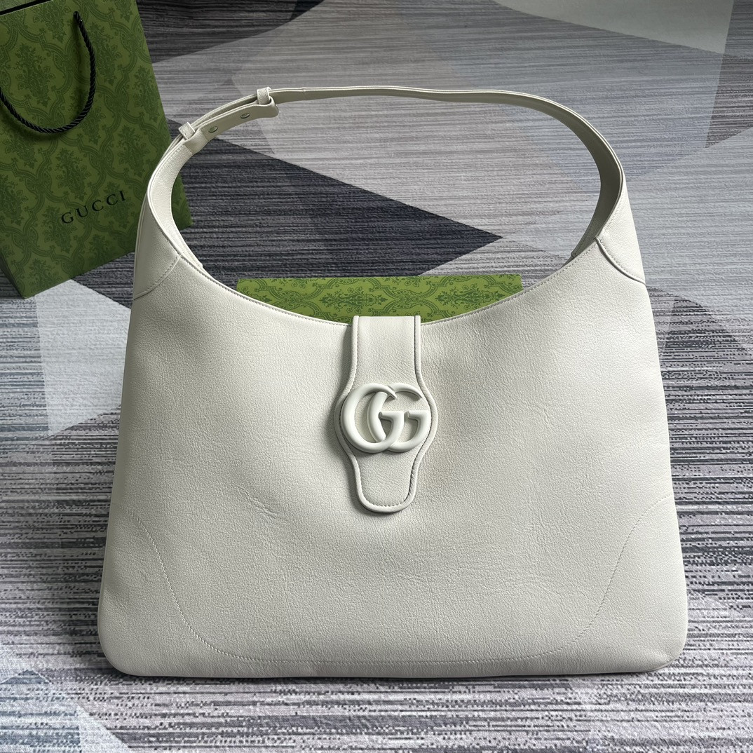 GUCCI APHRODITE LARGE SHOULDER BAG WHITE 18"W x 11.8"H x 0.8"D