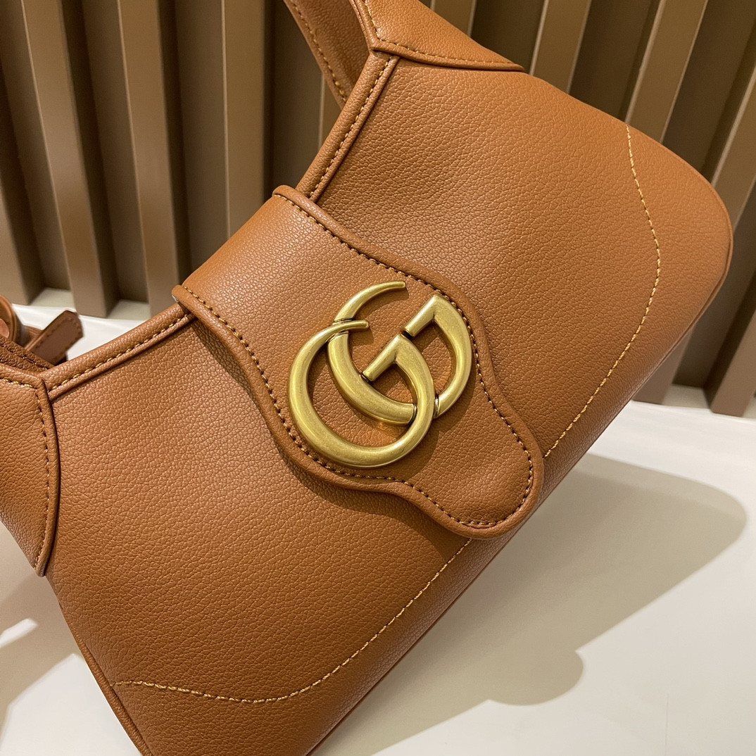 GUCCI APHRODITE SHOULDER BAG BROWN 27 X 13.5 X 2 cm