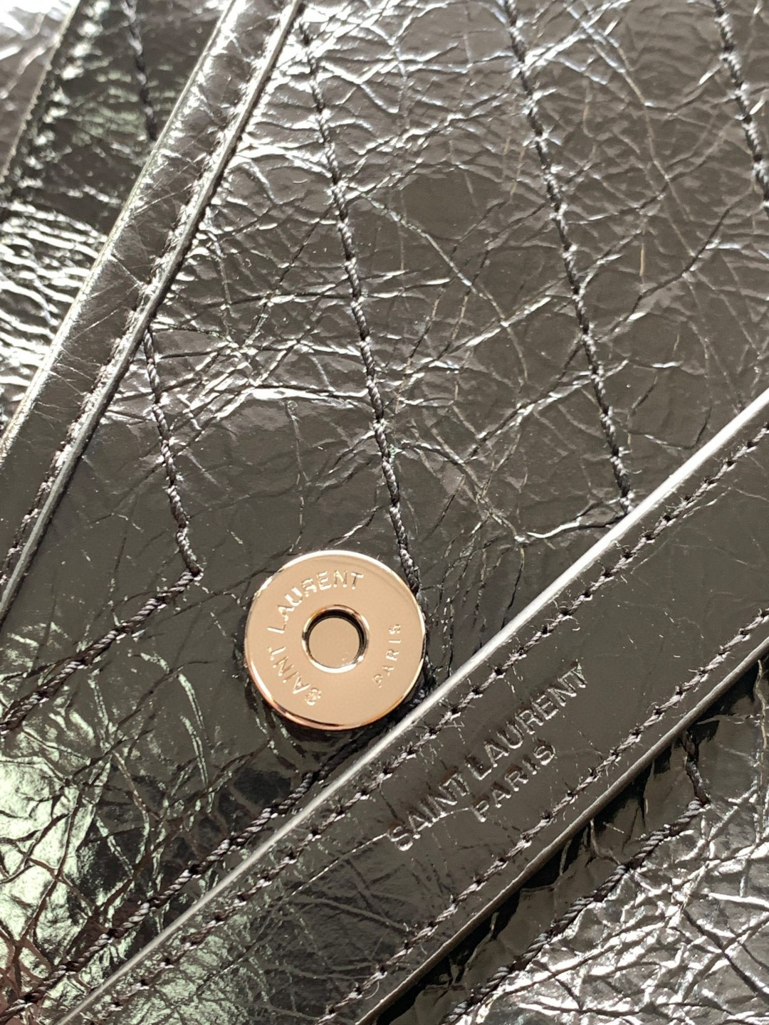 YSL NIKI LARGE IN VINTAGE LEATHER 12.5 X 9 X 3.5 INCHES