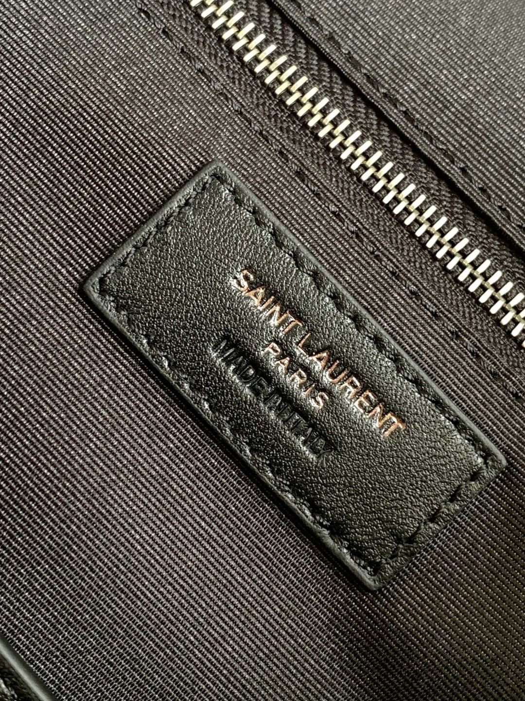 YSL NIKI SHOPPING IN VINTAGE LEATHER WHITE 12.9 X 10.6 X 4.5 INCHES