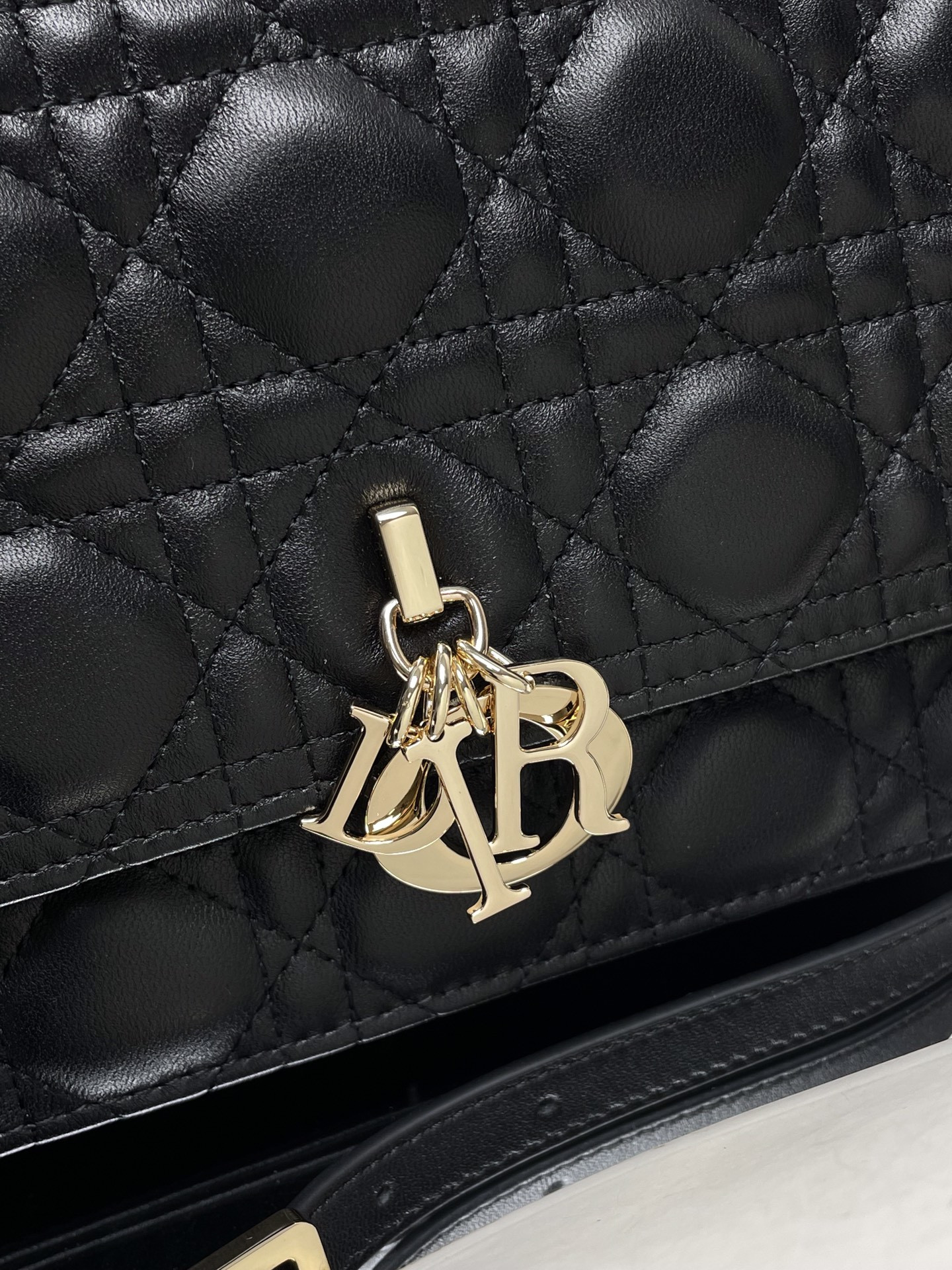 My Dior Top Handle Bag Black 9.5 x 5.5 x 3 inches