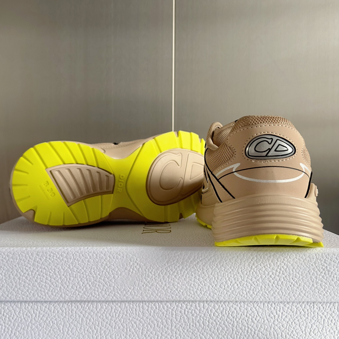 UA DIOR B30 Sneaker Beige Mesh and Technical Fabric