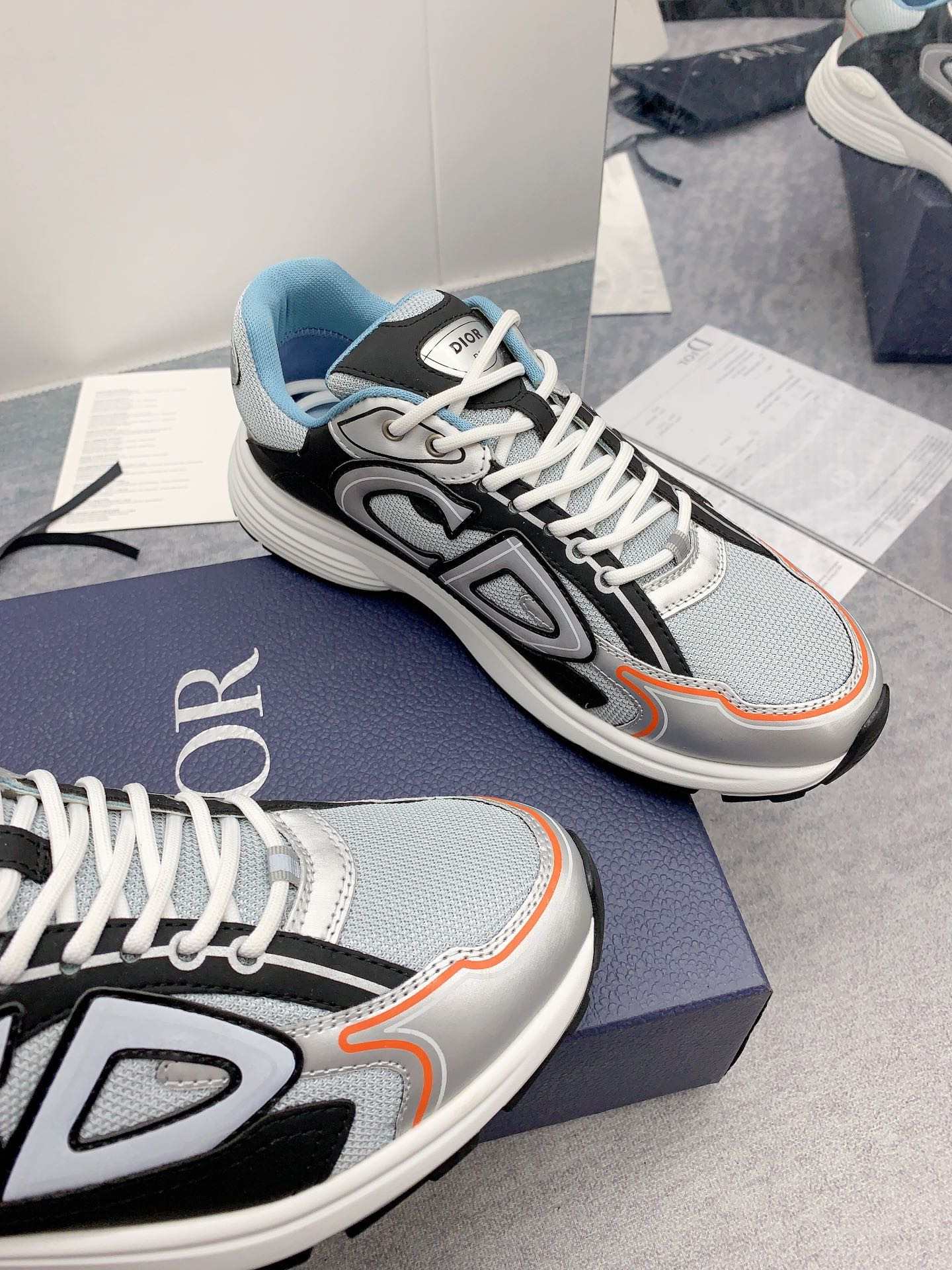 UA Dior B30 Silver Dark Grey