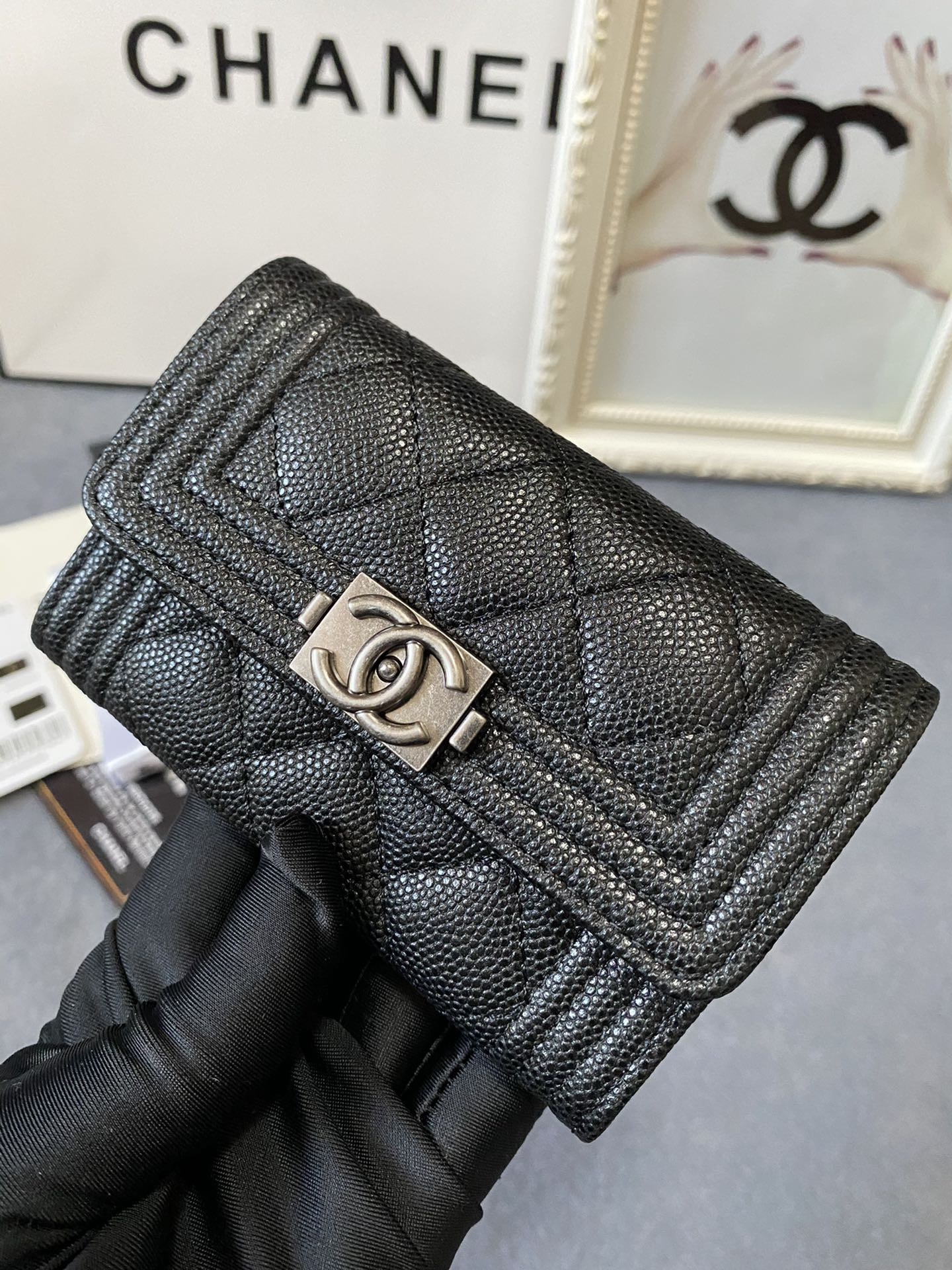 CHANEL FLAP WALLET 12-7CM