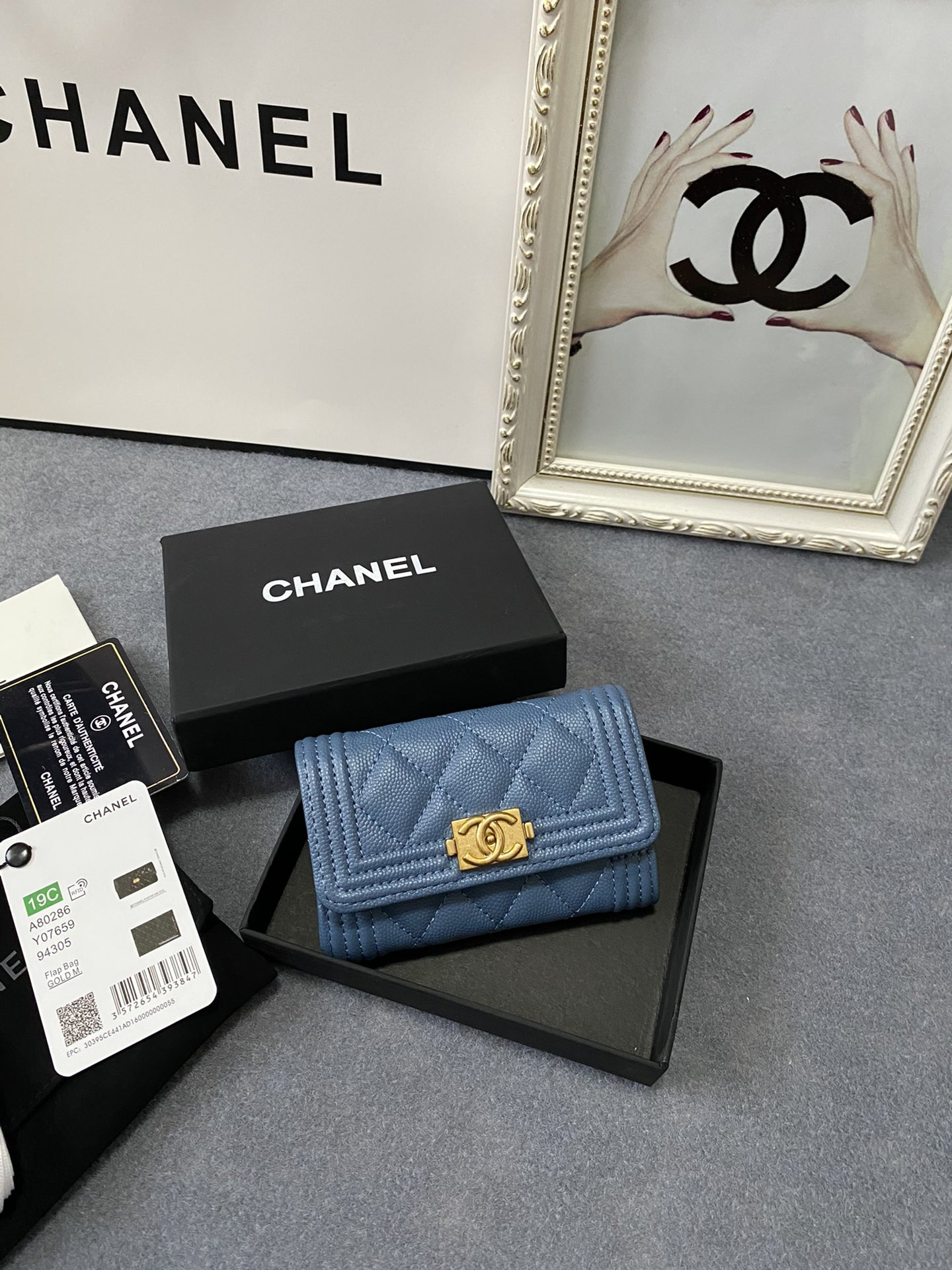 CHANEL FLAP WALLET 12-7CM