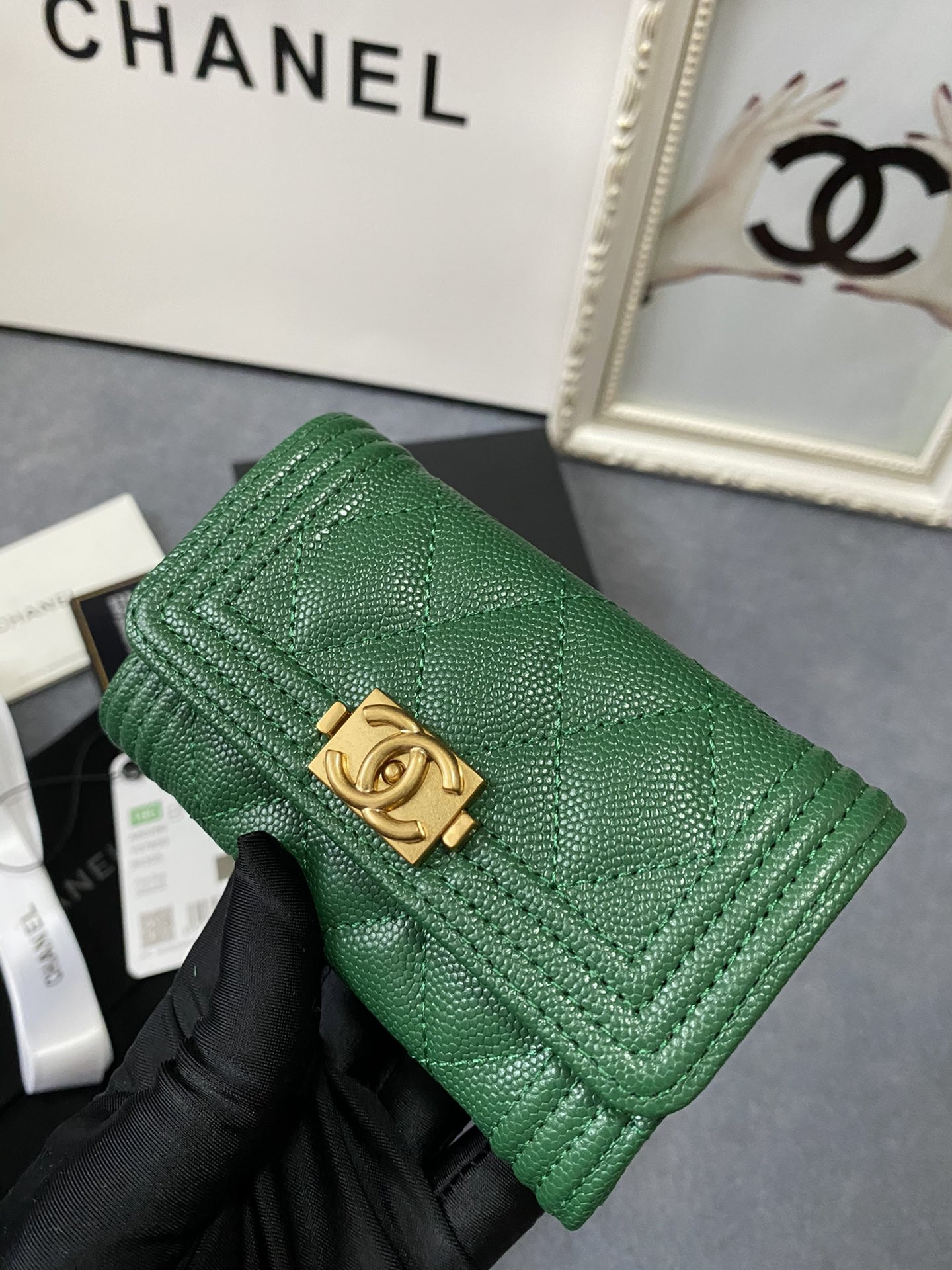 CHANEL FLAP WALLET 12-7CM