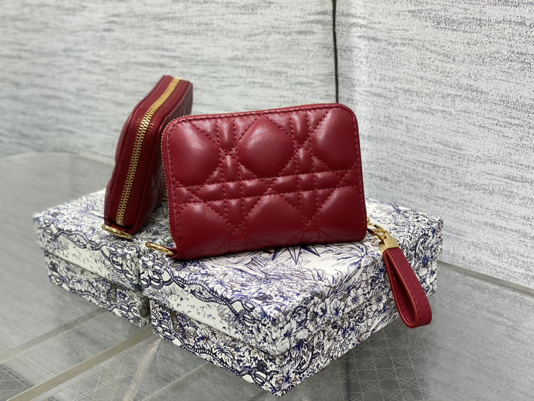 Lady Dior Voyageur Small Coin Purse CARD HOLDER