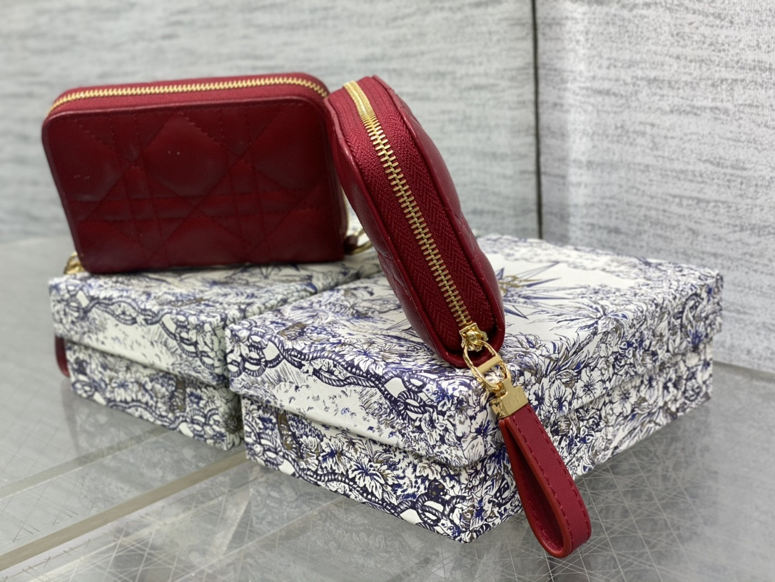 Lady Dior Voyageur Small Coin Purse CARD HOLDER