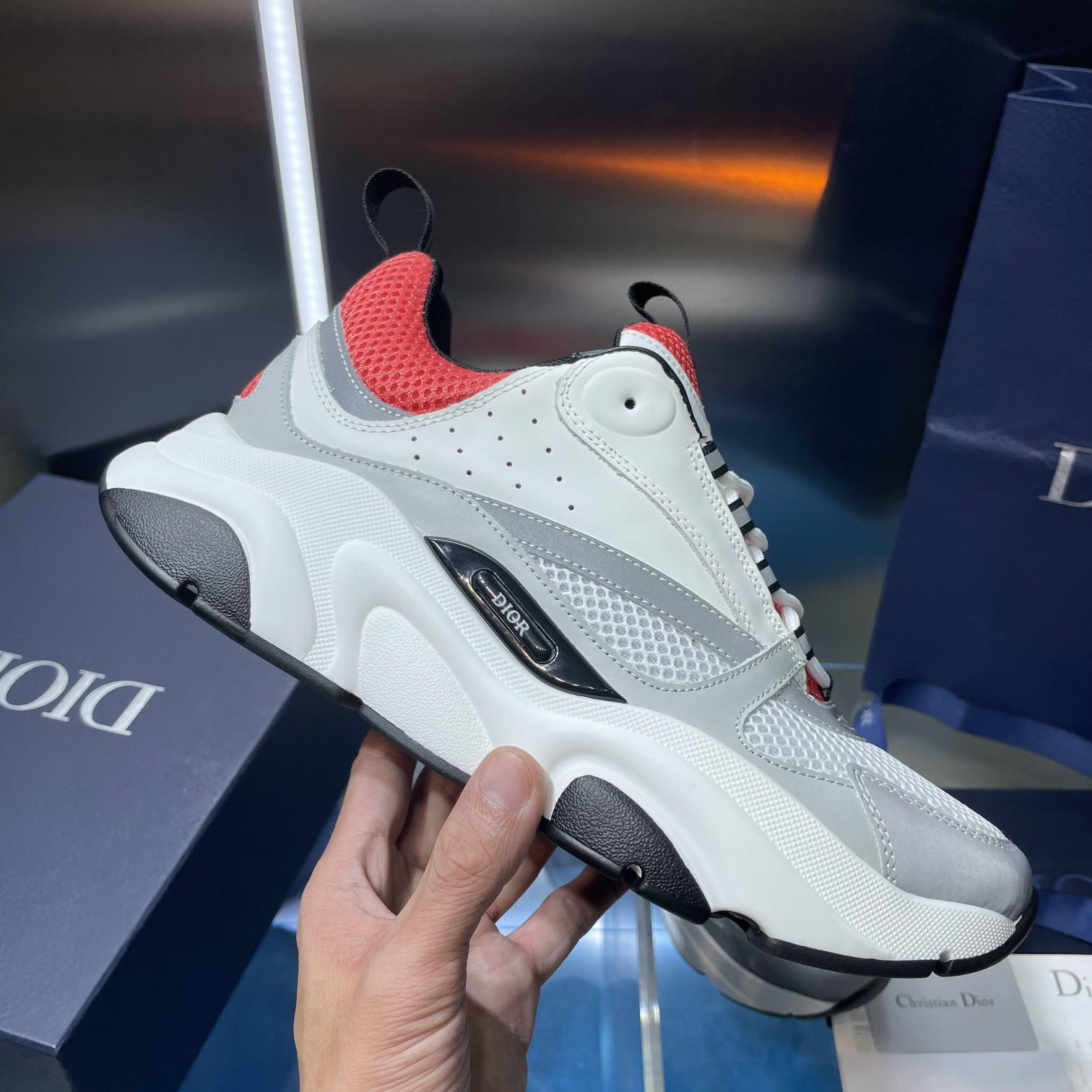 UA Dior B22 white and red Sneaker