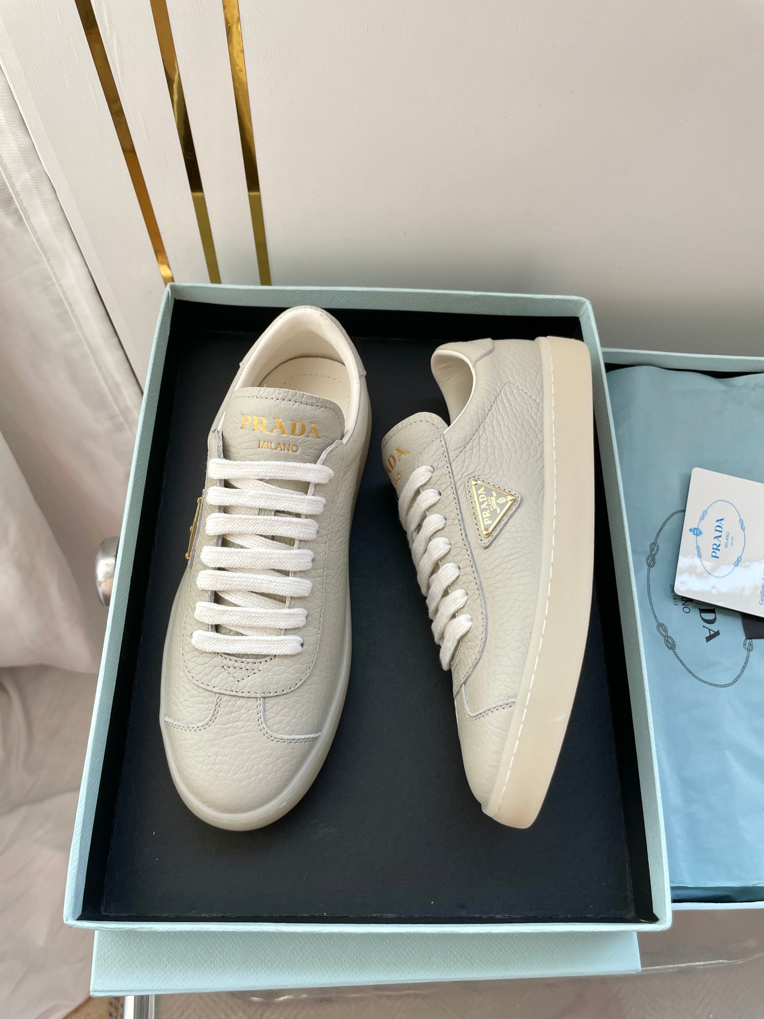 UA Prada Downtown nappa leather sneakers
